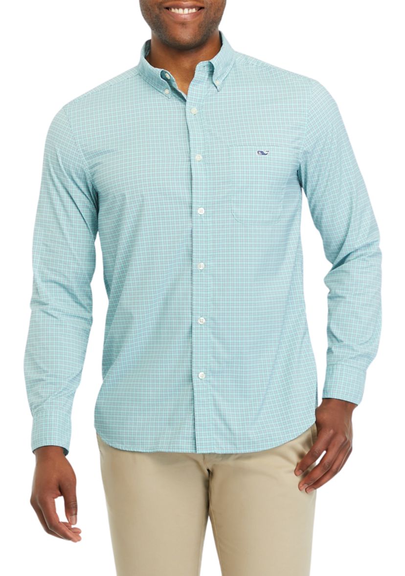 Mens On the Go Nylon Check Shirt 
