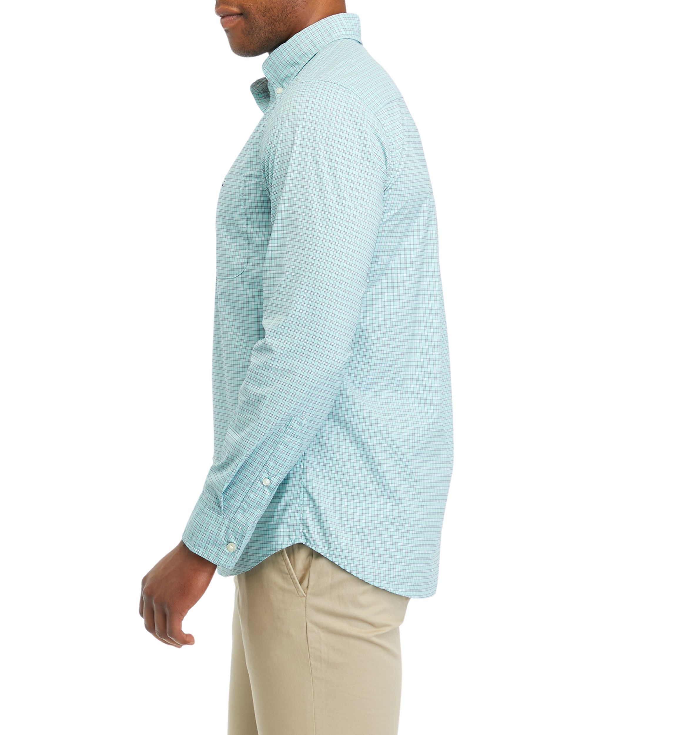 Mens On the Go Nylon Check Shirt 