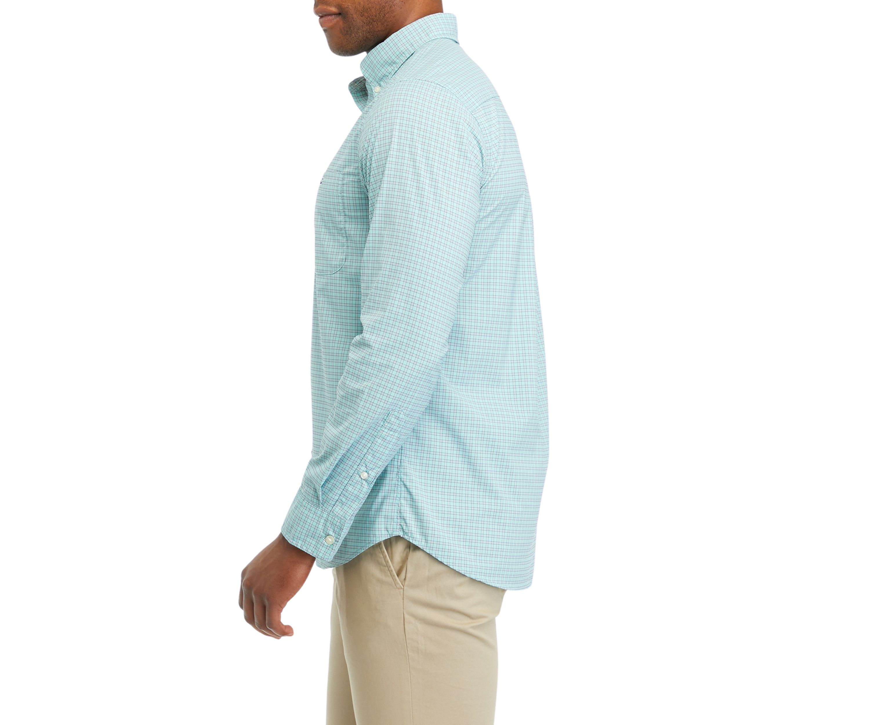 Mens On the Go Nylon Check Shirt 