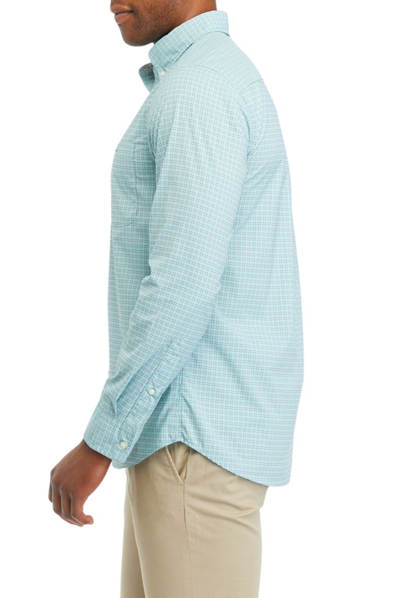 Mens On the Go Nylon Check Shirt 
