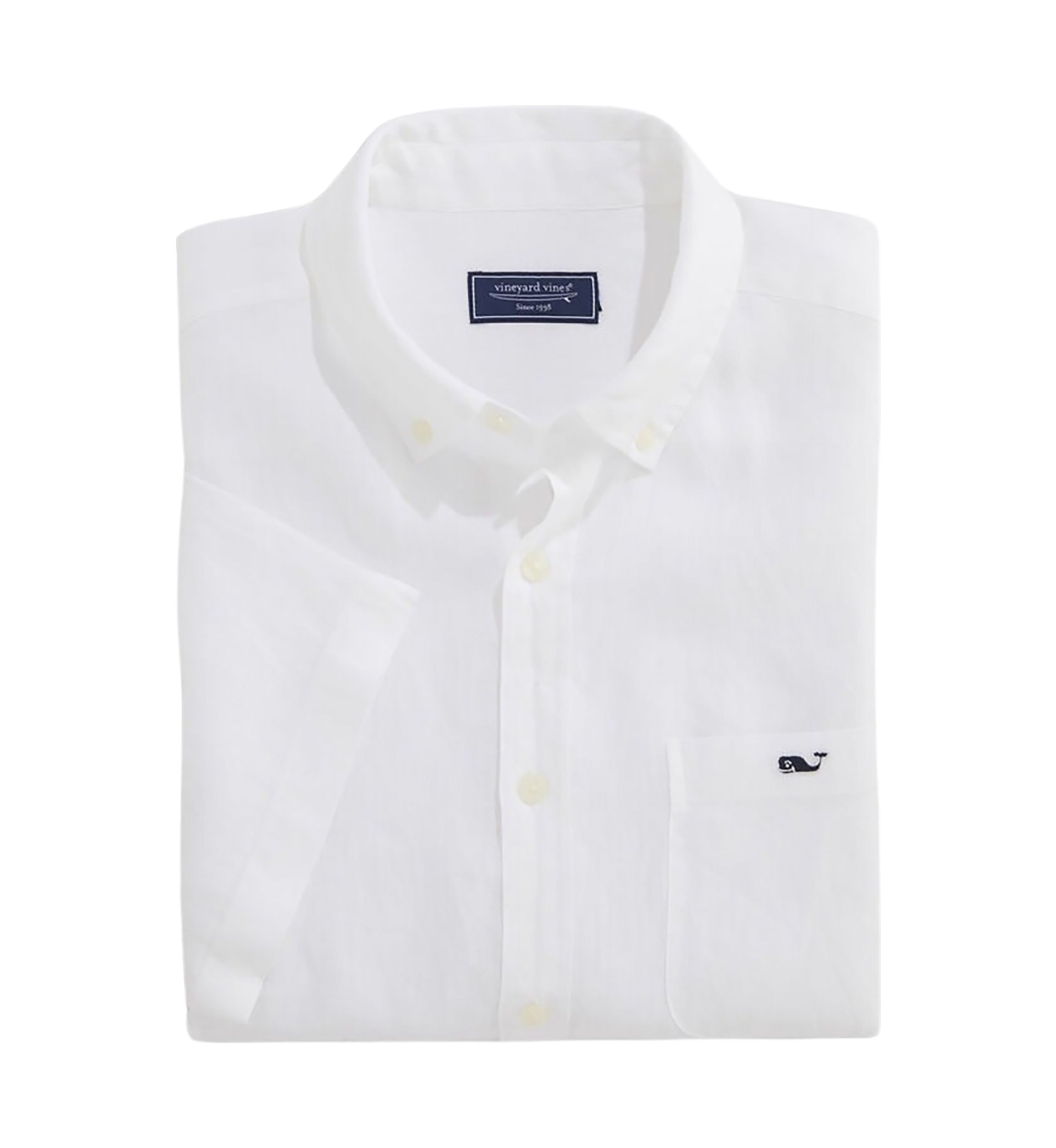 Linen Short-Sleeve Solid Shirt