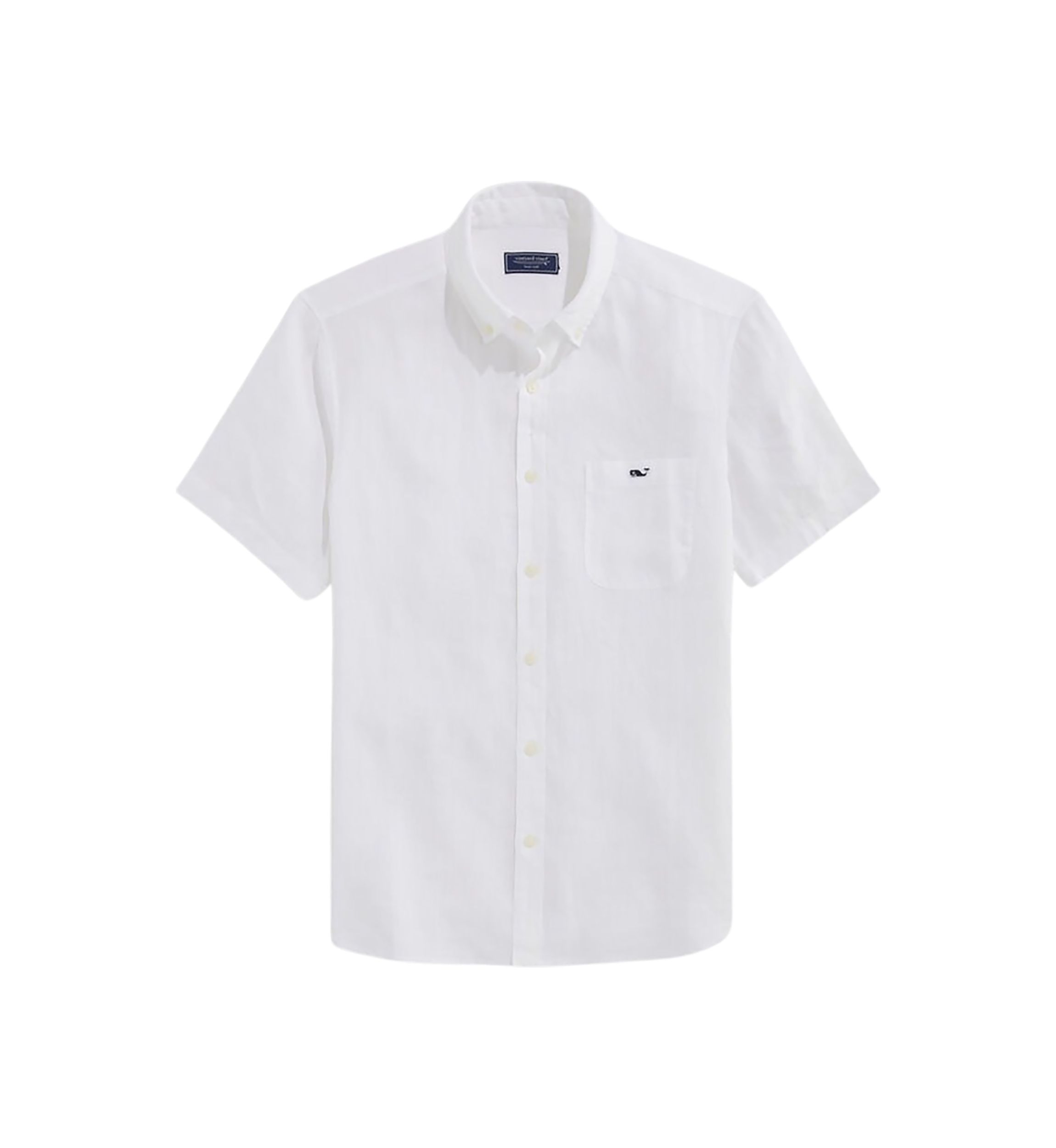 Linen Short-Sleeve Solid Shirt