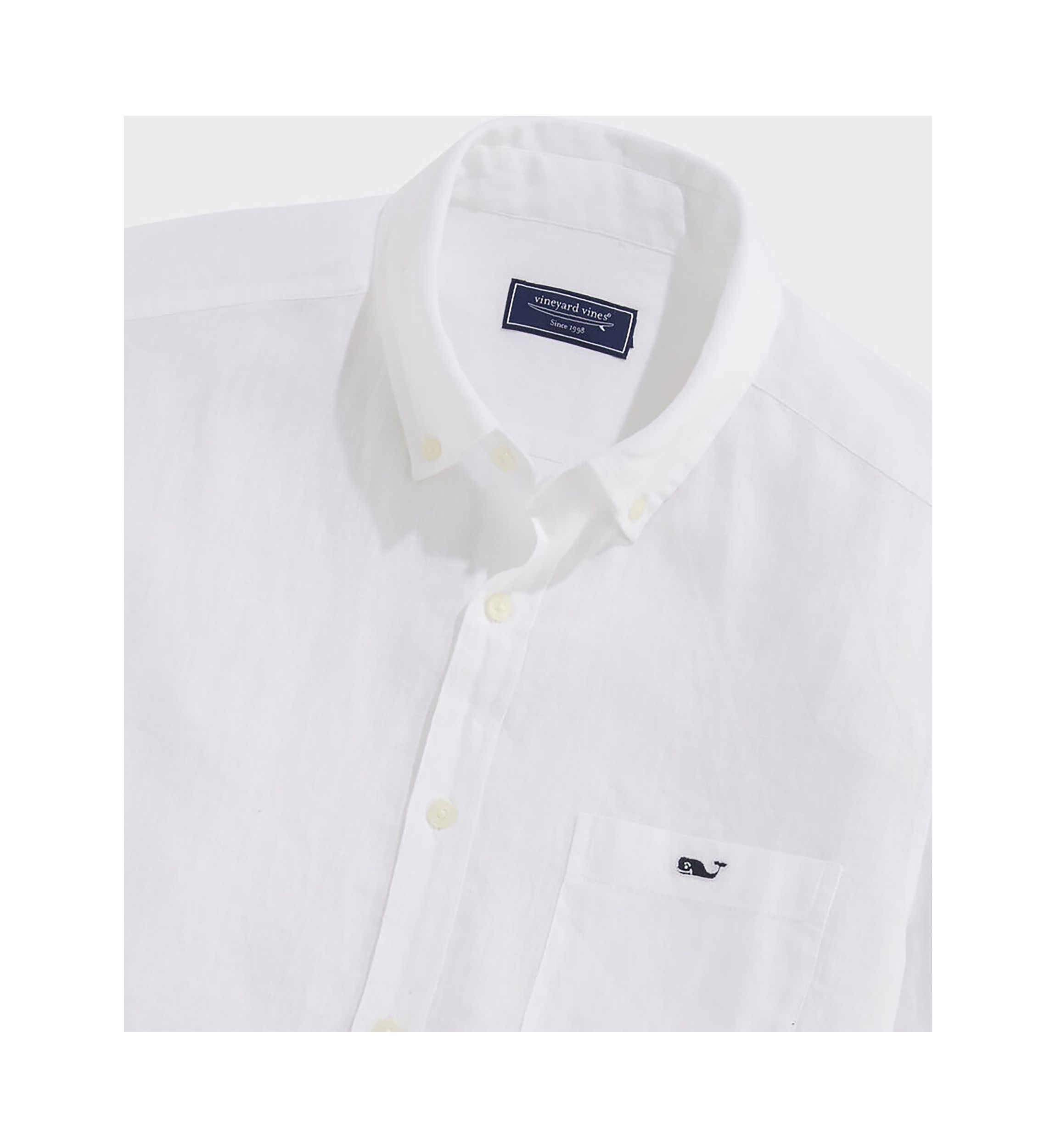 Linen Short-Sleeve Solid Shirt