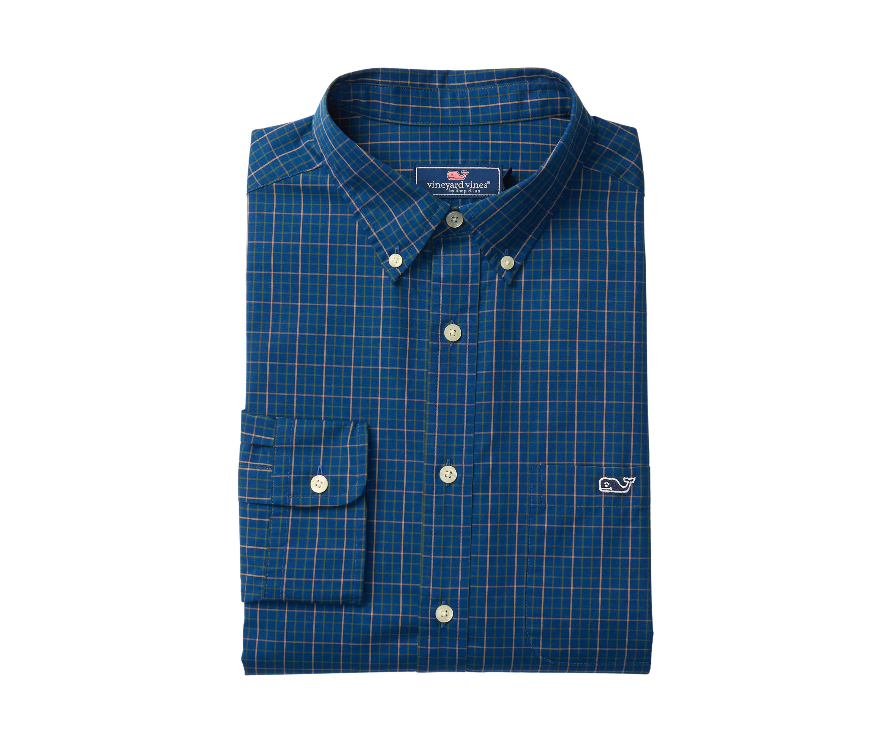 Mens Tattersall Stretch Poplin Shirt