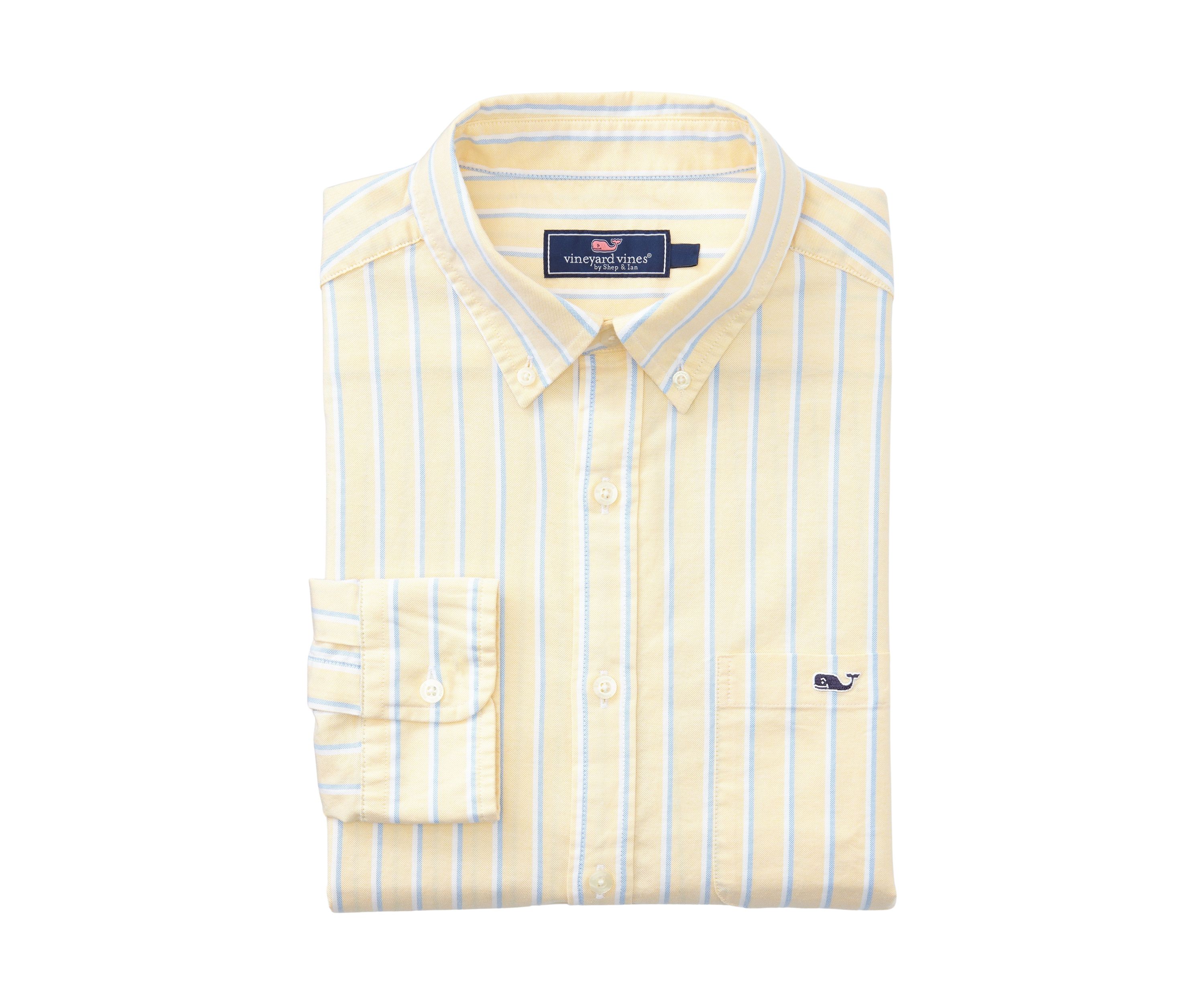 Mens Stripe Stretch Oxford Shirt