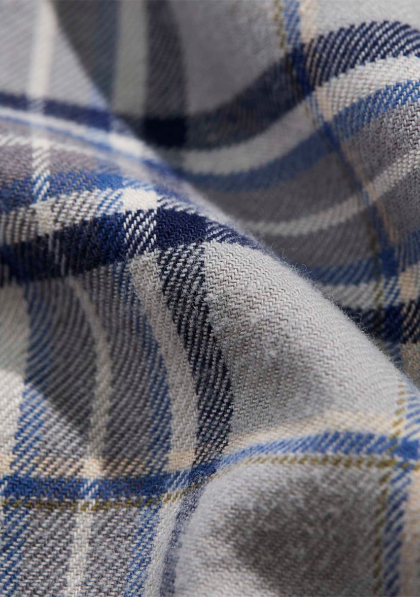 Mens Flannel Plaid Whale Shirt