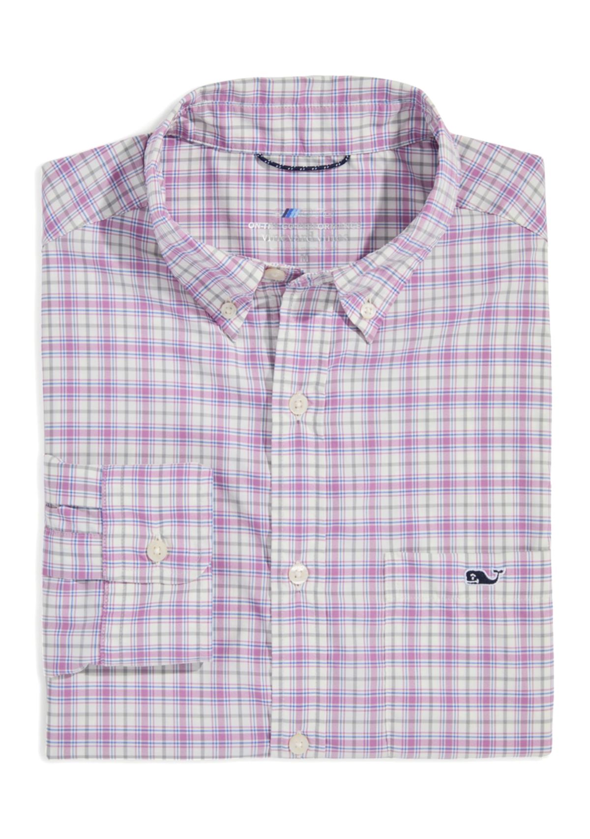 Mens Plaid On the Go Nylon Shirt