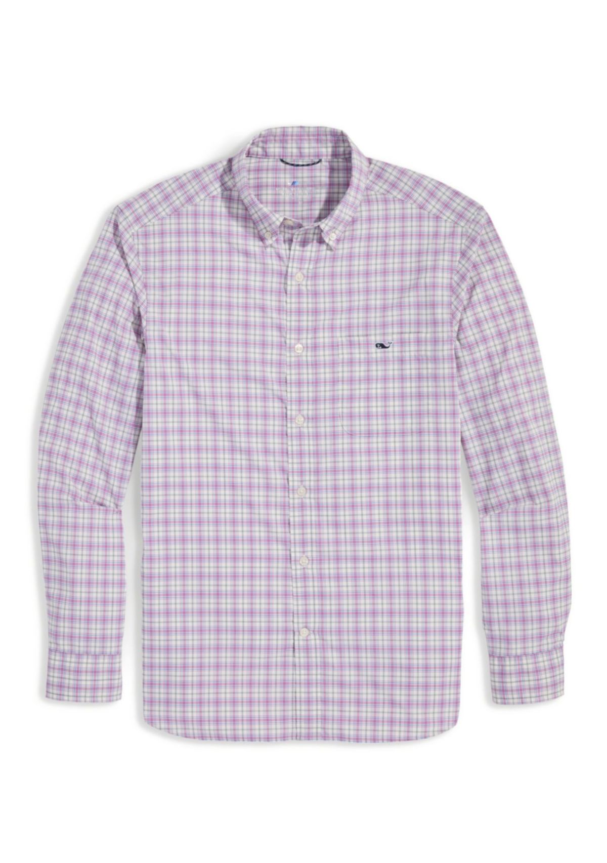 Mens Plaid On the Go Nylon Shirt