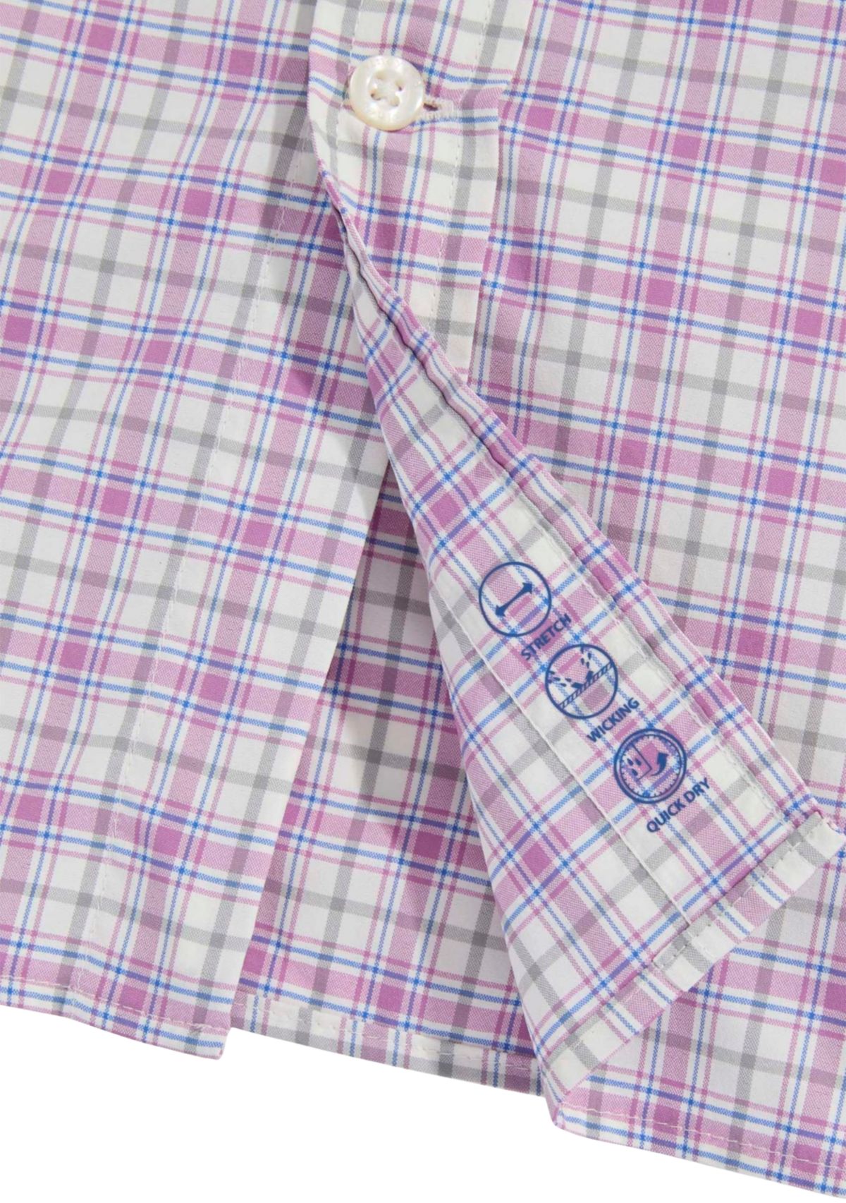 Mens Plaid On the Go Nylon Shirt