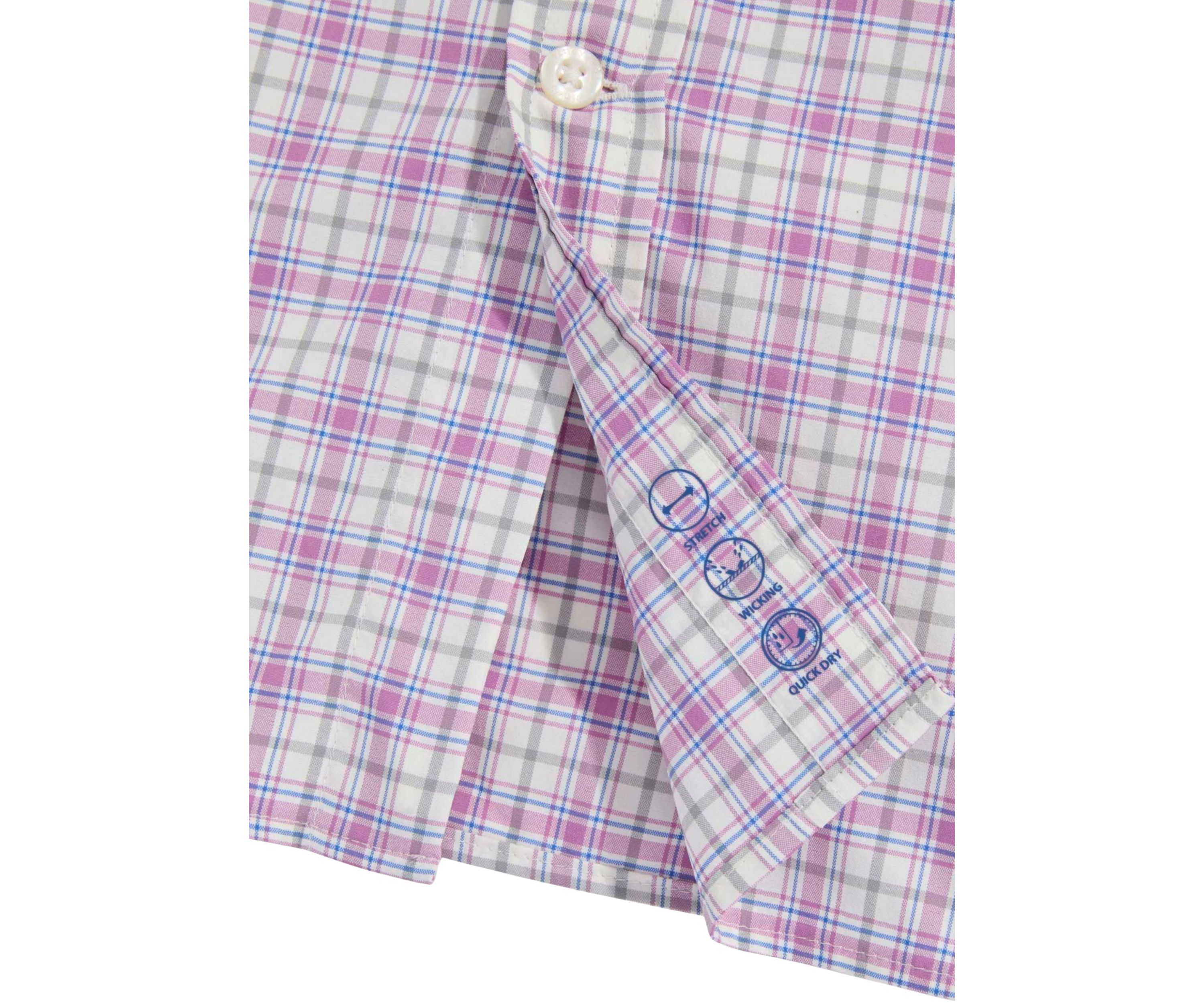 Mens Plaid On the Go Nylon Shirt