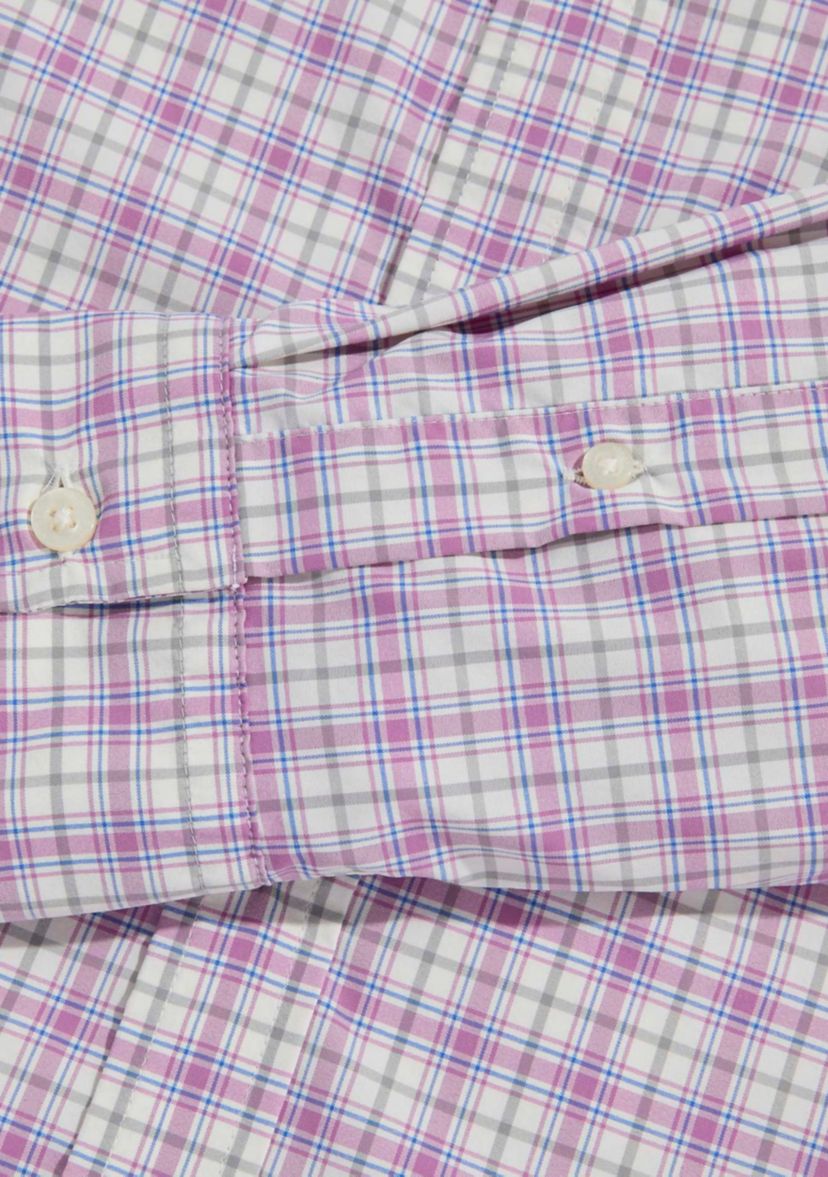 Mens Plaid On the Go Nylon Shirt