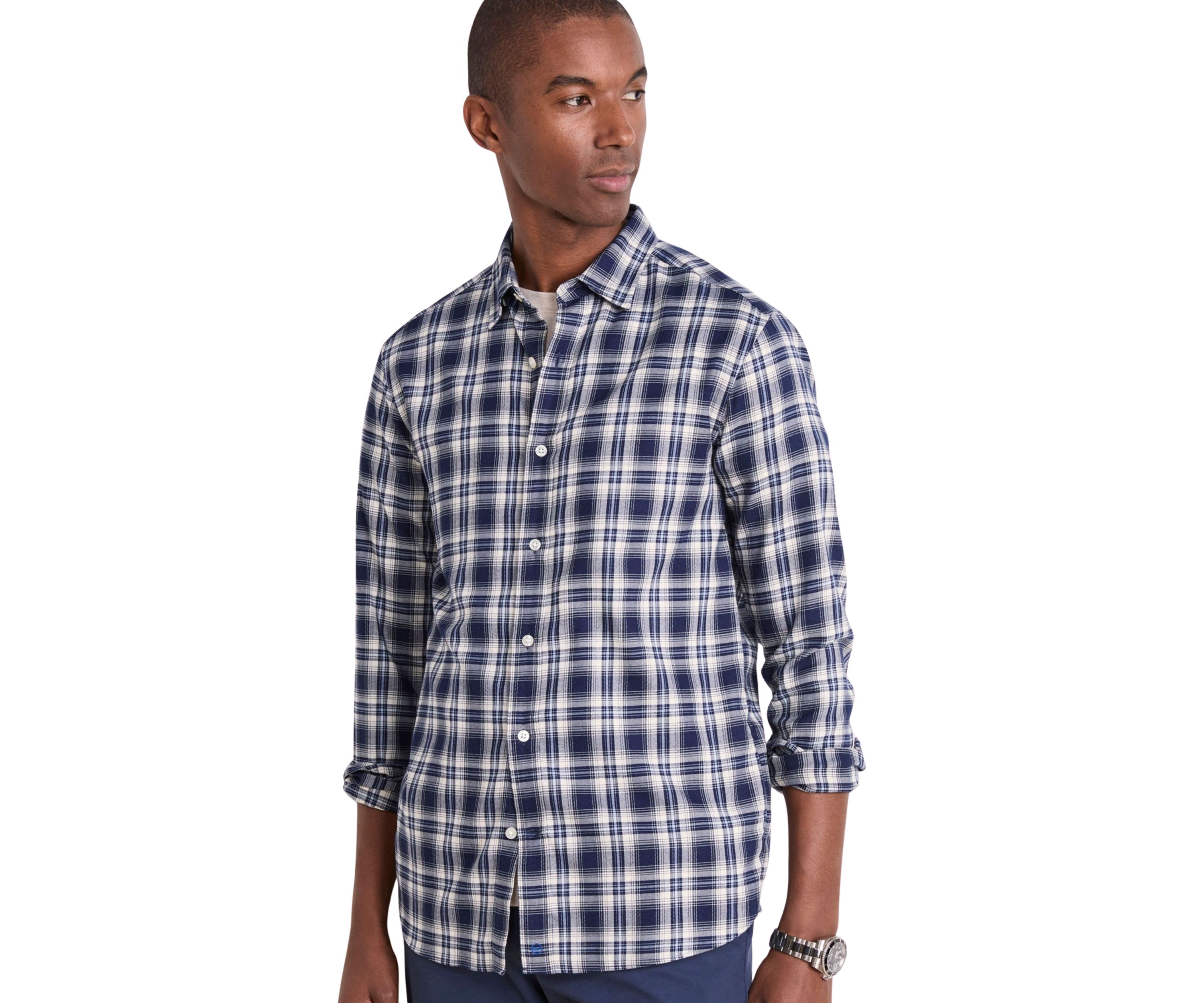 Plaid On the Go Brushed Twill Shirt