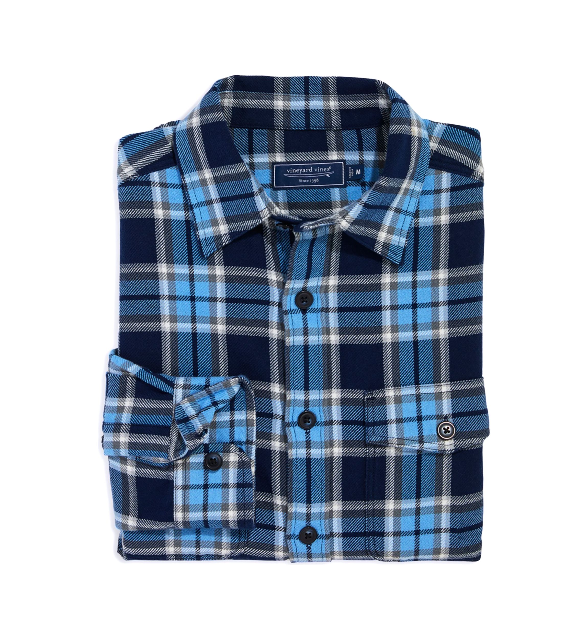 Mens Plaid Printed Midweight Twill Utility Shirt