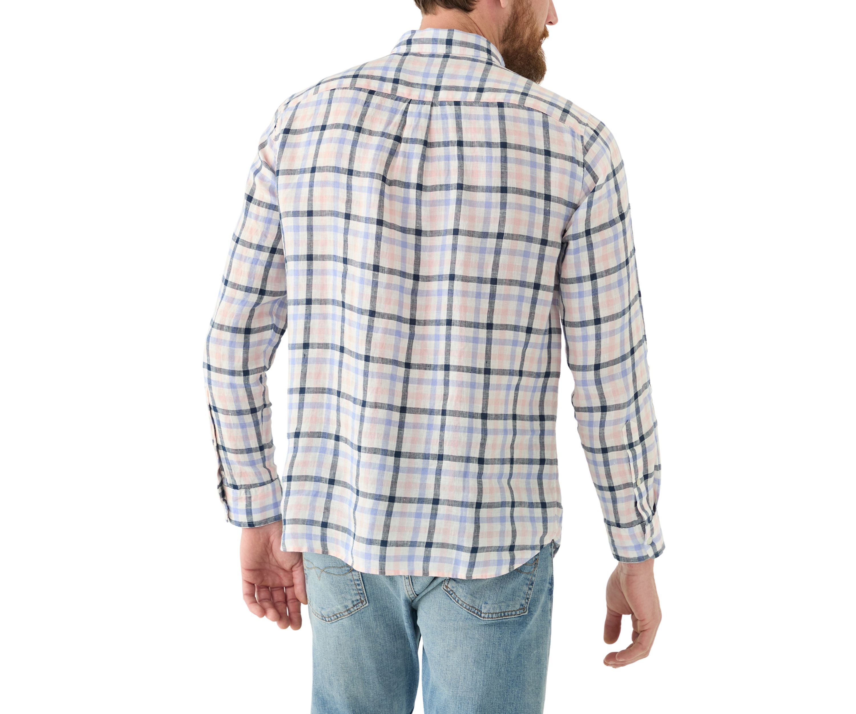 Mens Tattersall Stretch Poplin Shirt