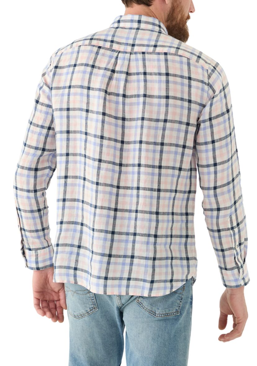 Mens Tattersall Stretch Poplin Shirt