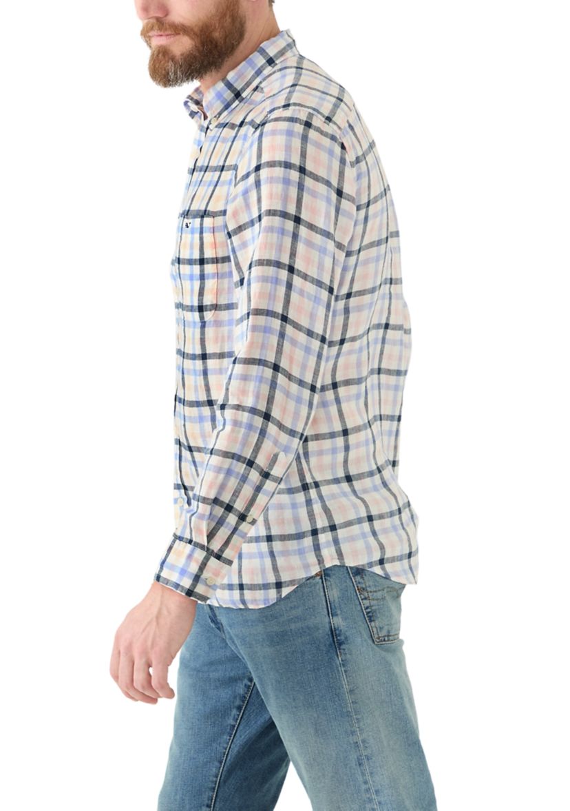 Mens Tattersall Stretch Poplin Shirt