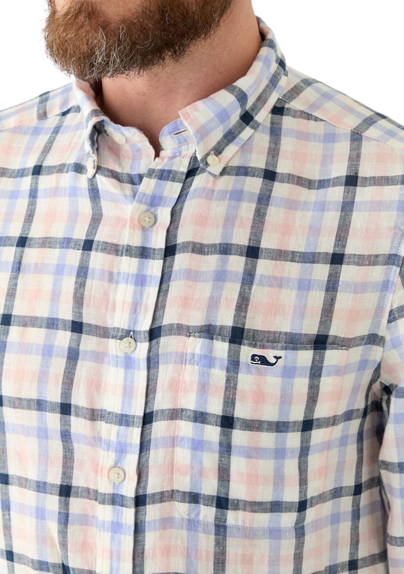 Mens Tattersall Stretch Poplin Shirt