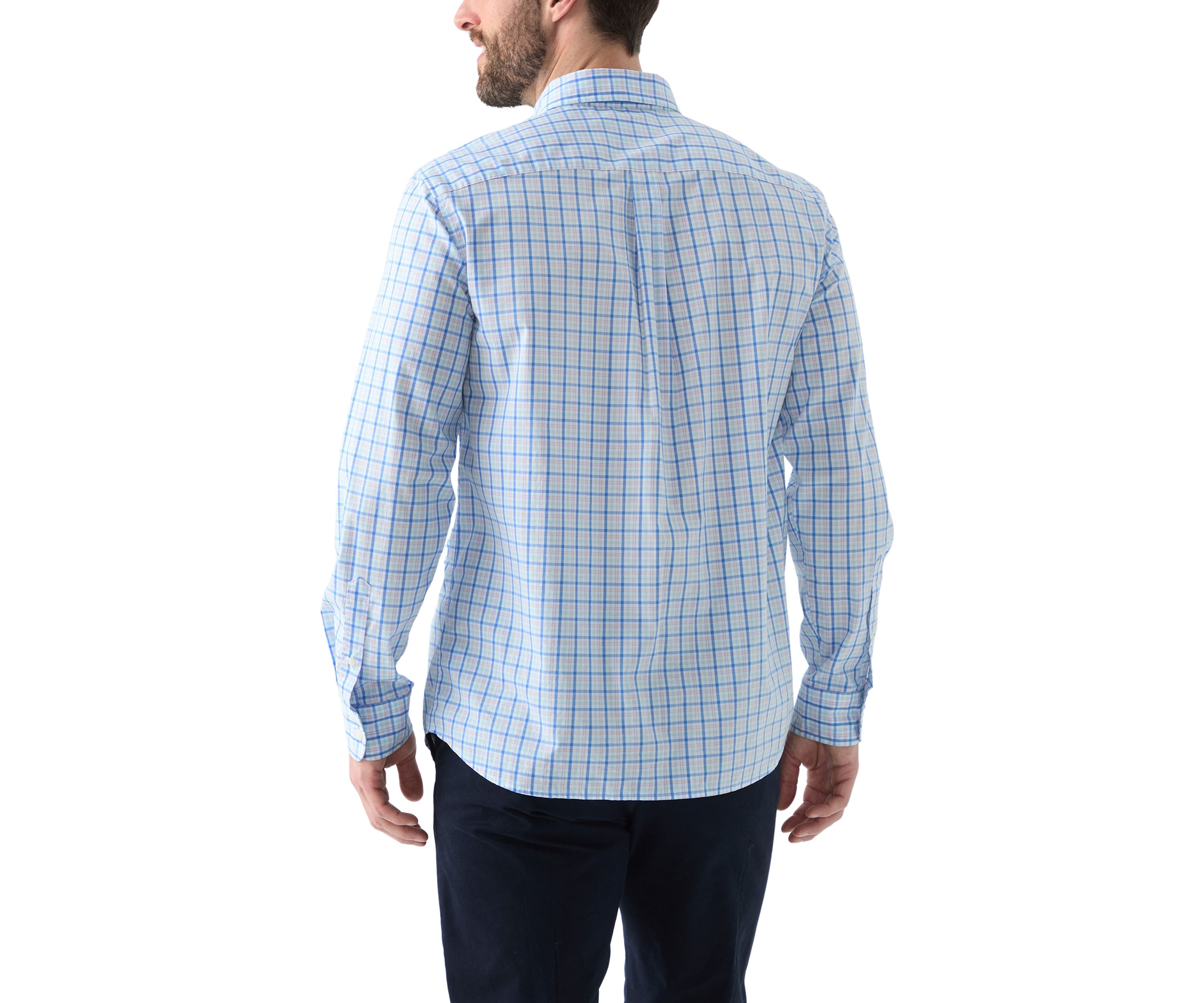 Mens Kingston Tattersall Perfect Wash Poplin Shirt