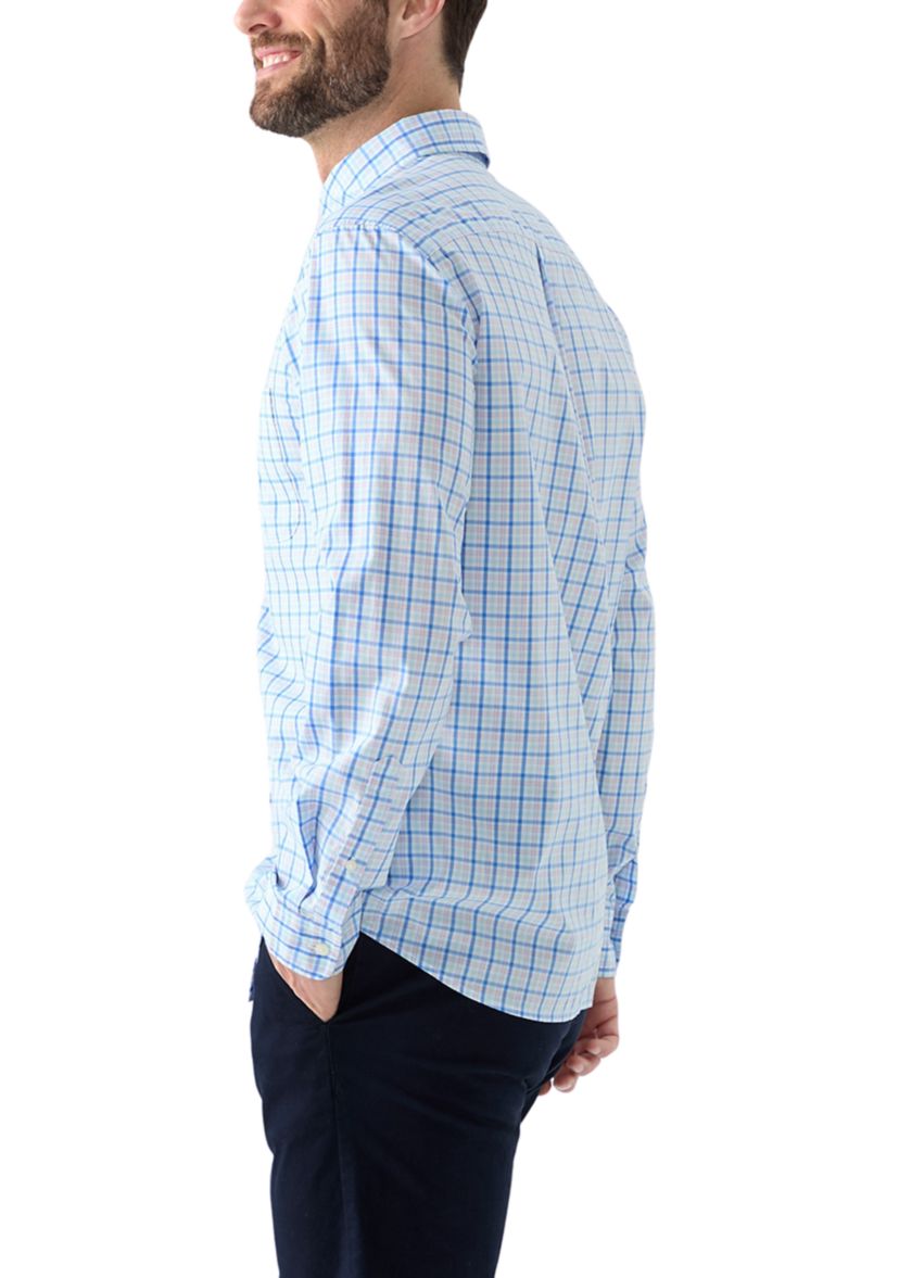 Mens Kingston Tattersall Perfect Wash Poplin Shirt