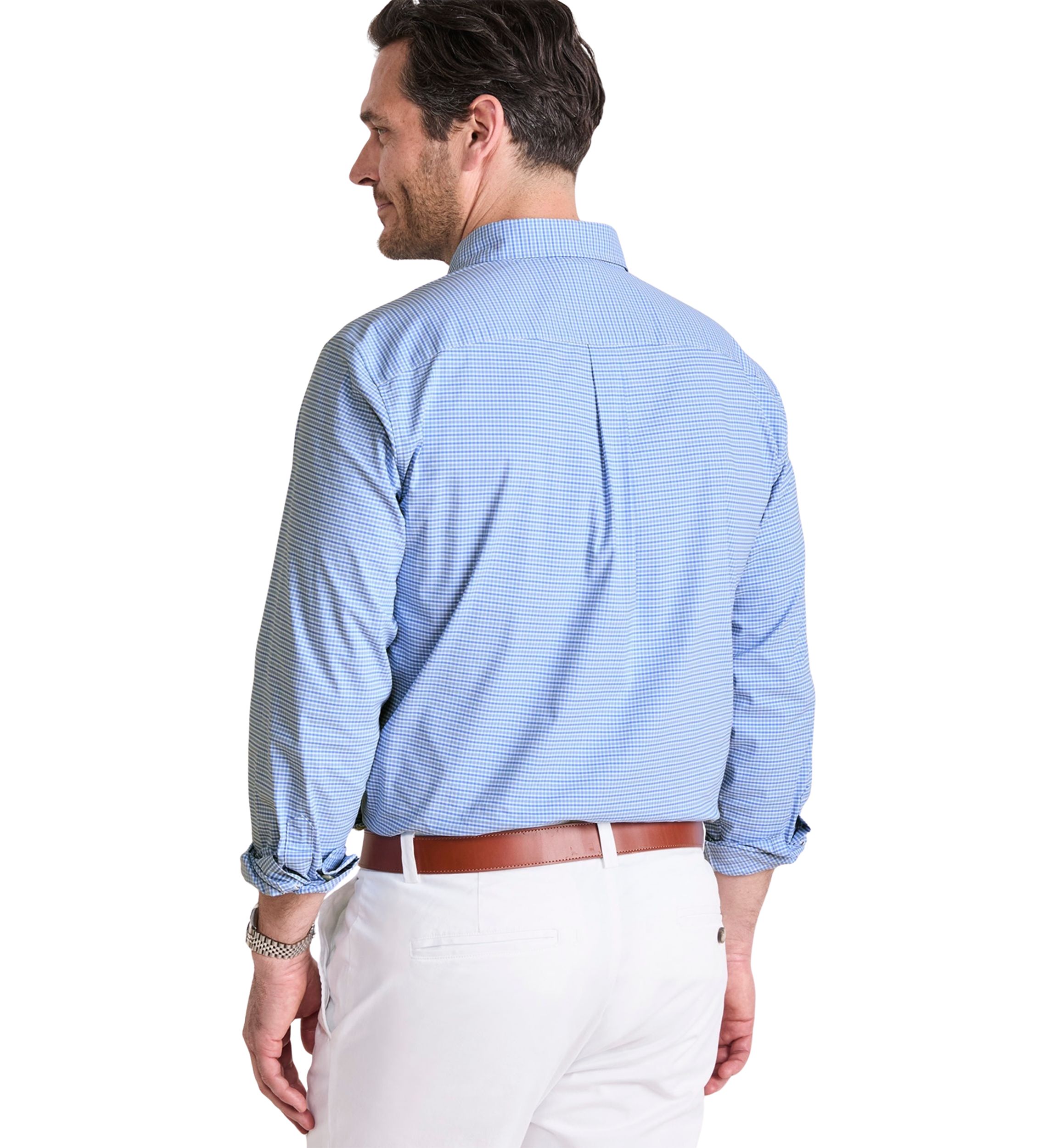 Mens Tradewind Check Performance Cotton Shirt