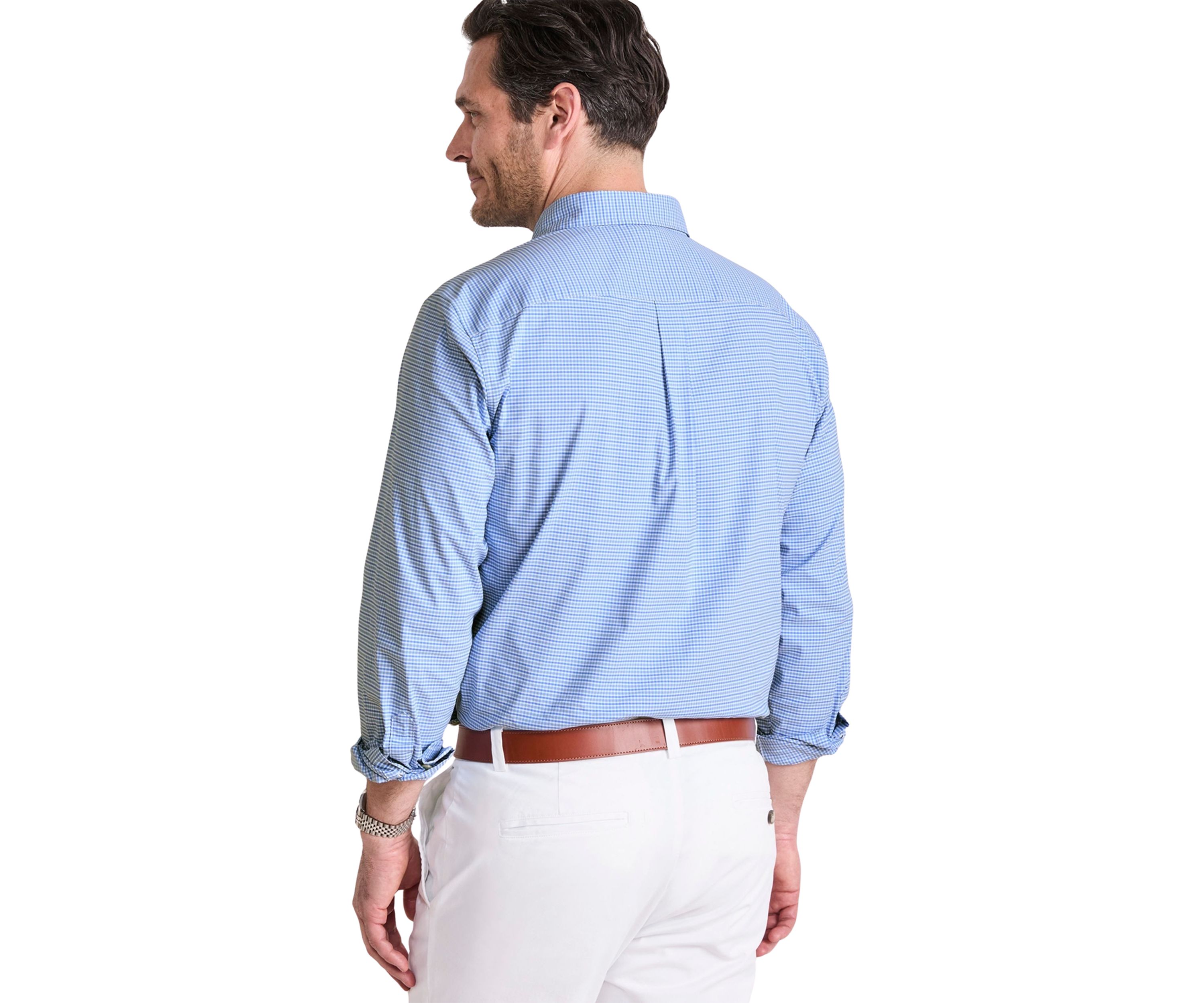 Mens Tradewind Check Performance Cotton Shirt