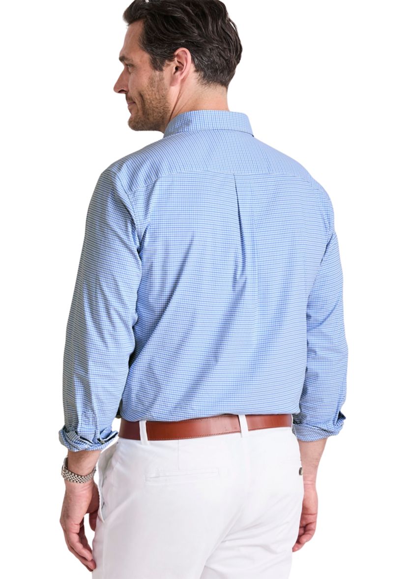 Mens Tradewind Check Performance Cotton Shirt