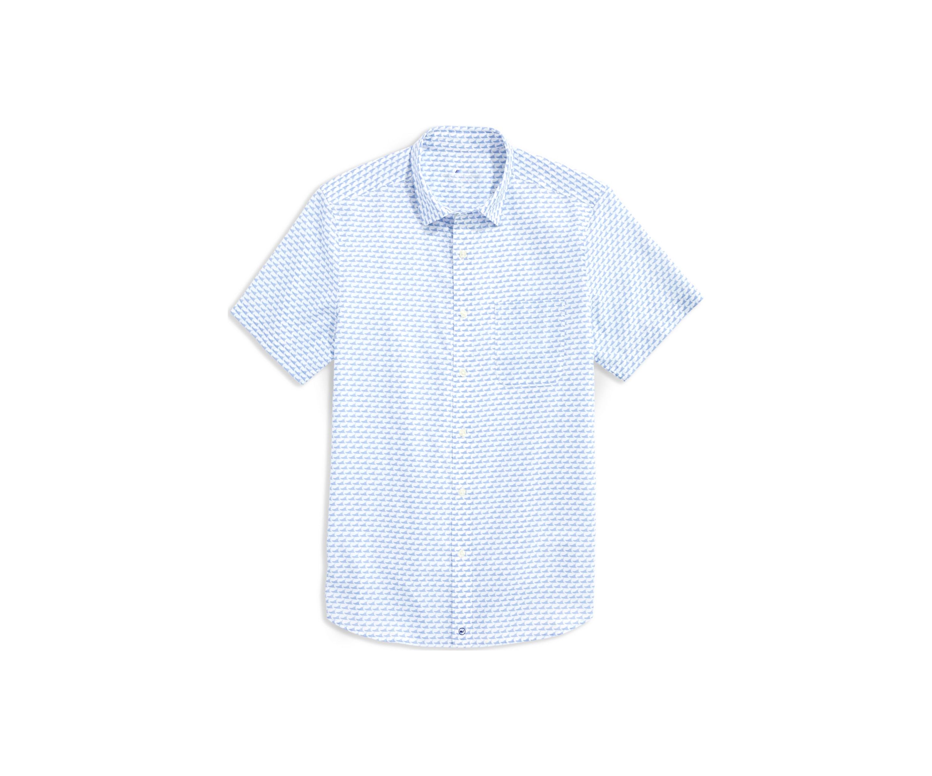 Mens Sport Fisher Allover On the Go Brrr Short Sleeve Shirt