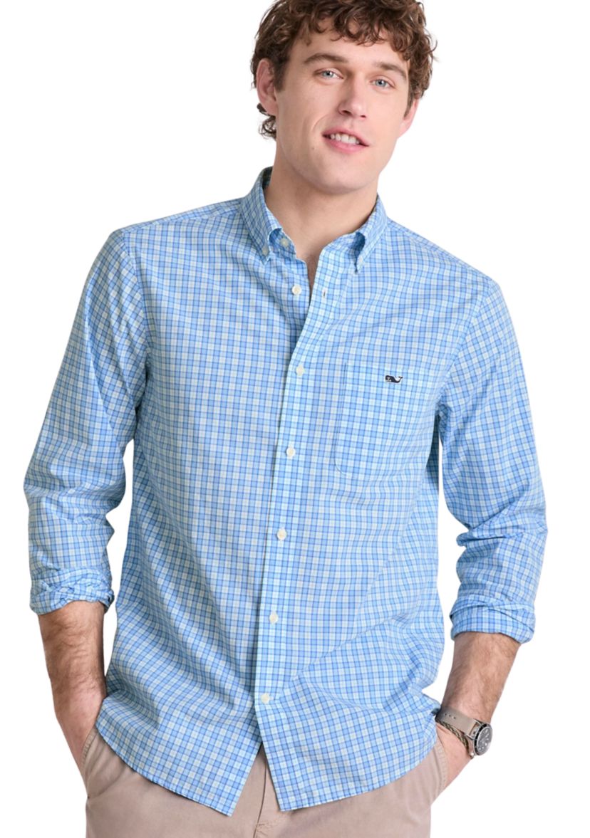 Mens Tobago Check Perfect Wash Poplin Shirt
