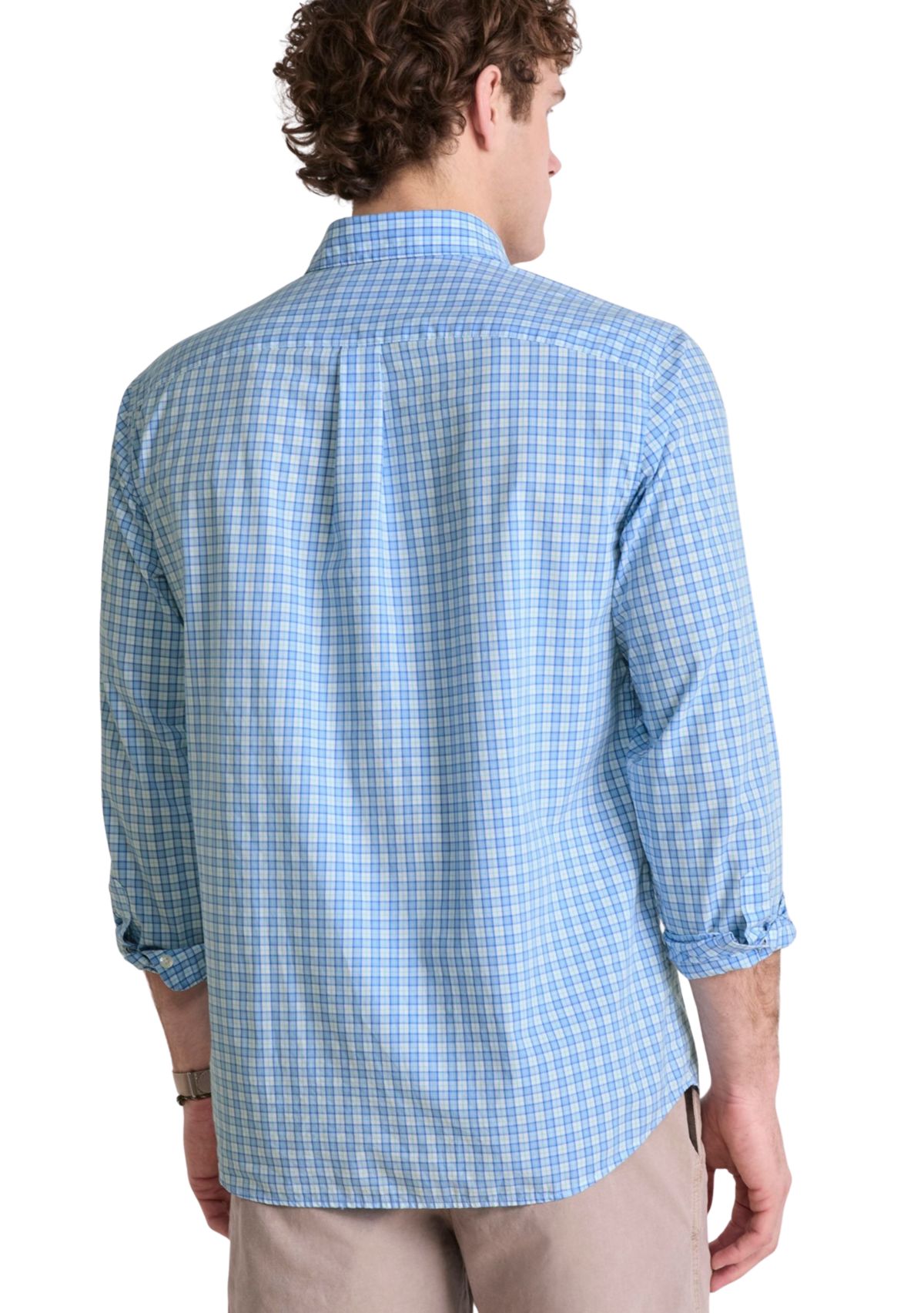 Mens Tobago Check Perfect Wash Poplin Shirt