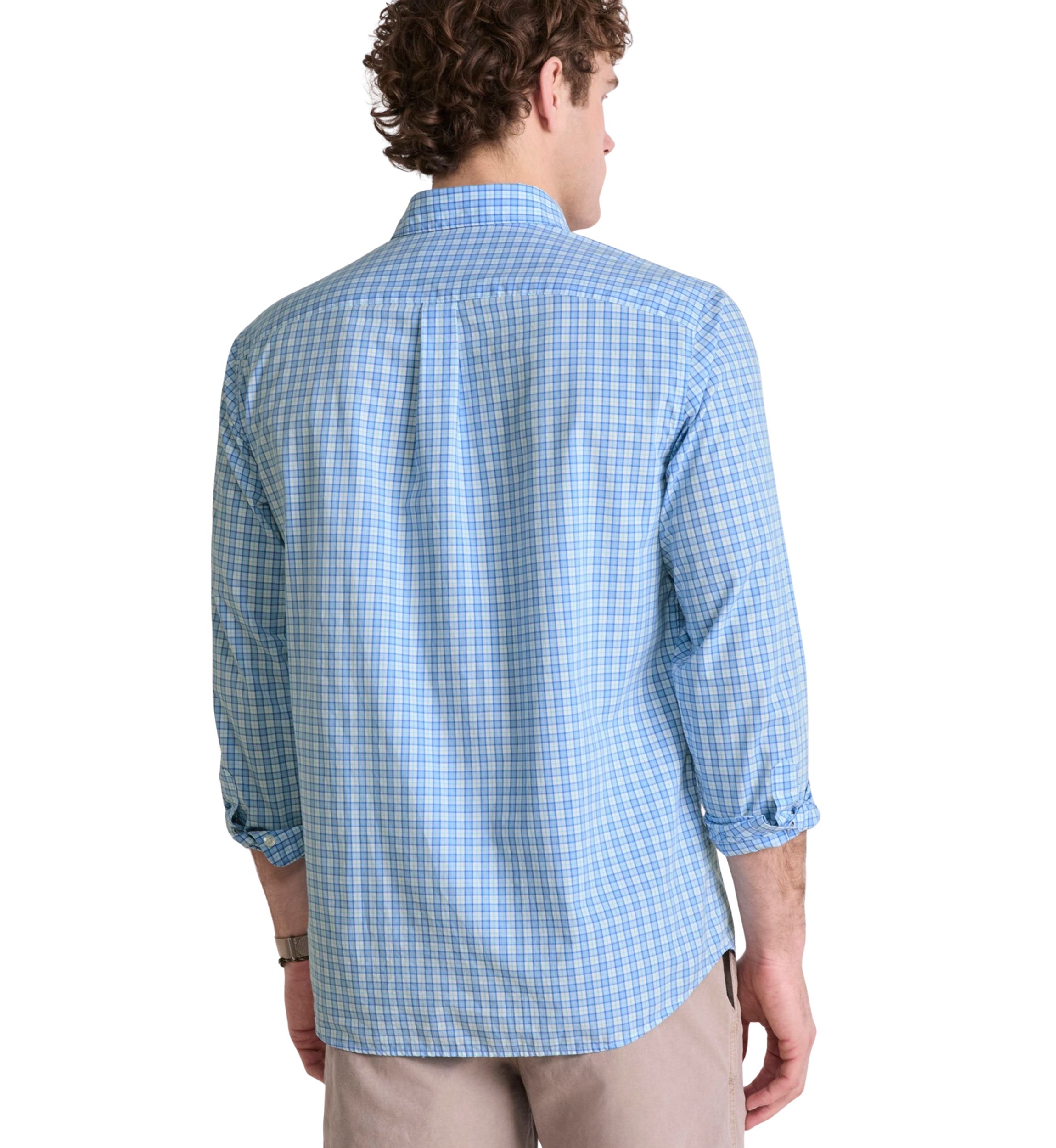 Mens Tobago Check Perfect Wash Poplin Shirt