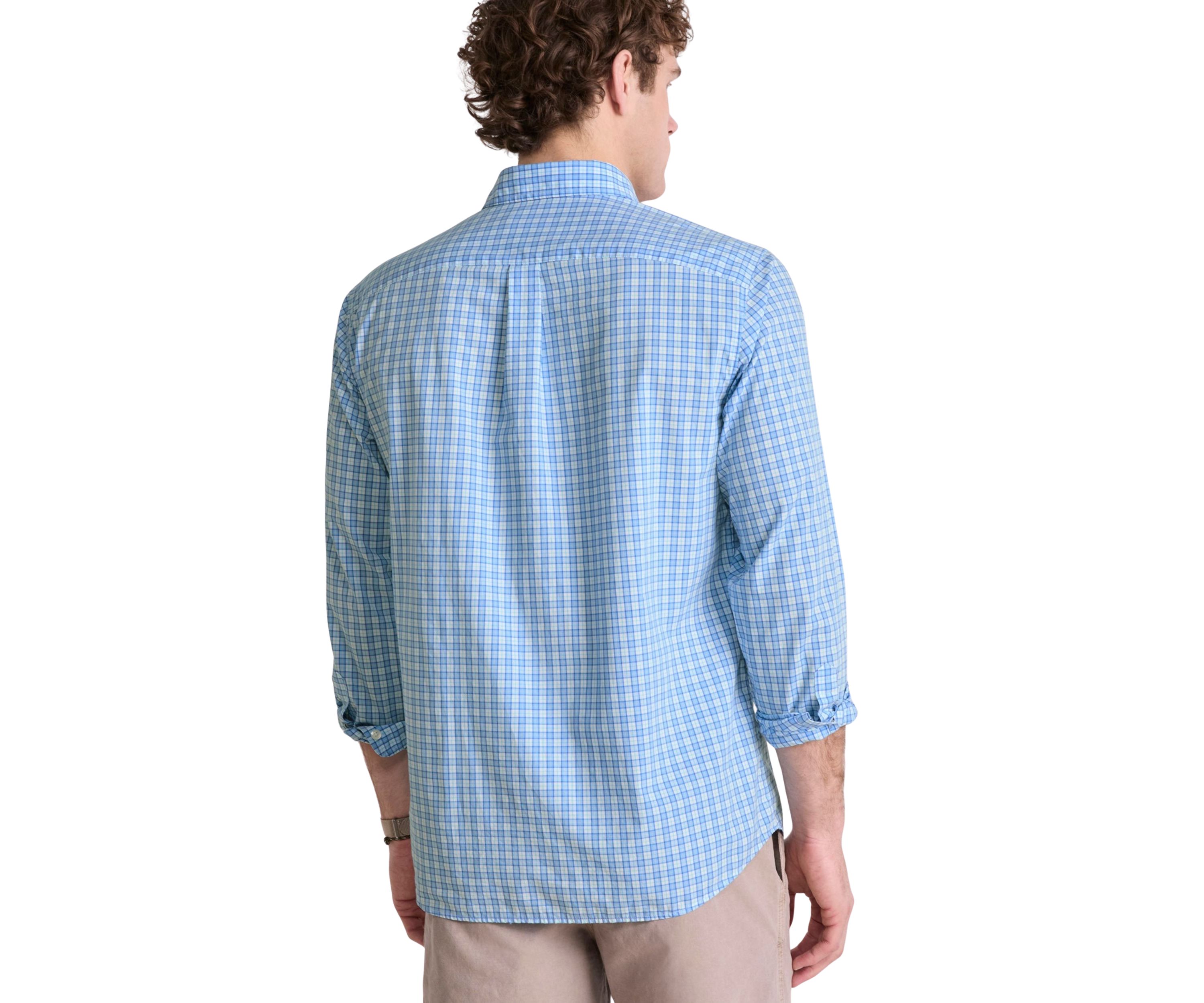 Mens Tobago Check Perfect Wash Poplin Shirt