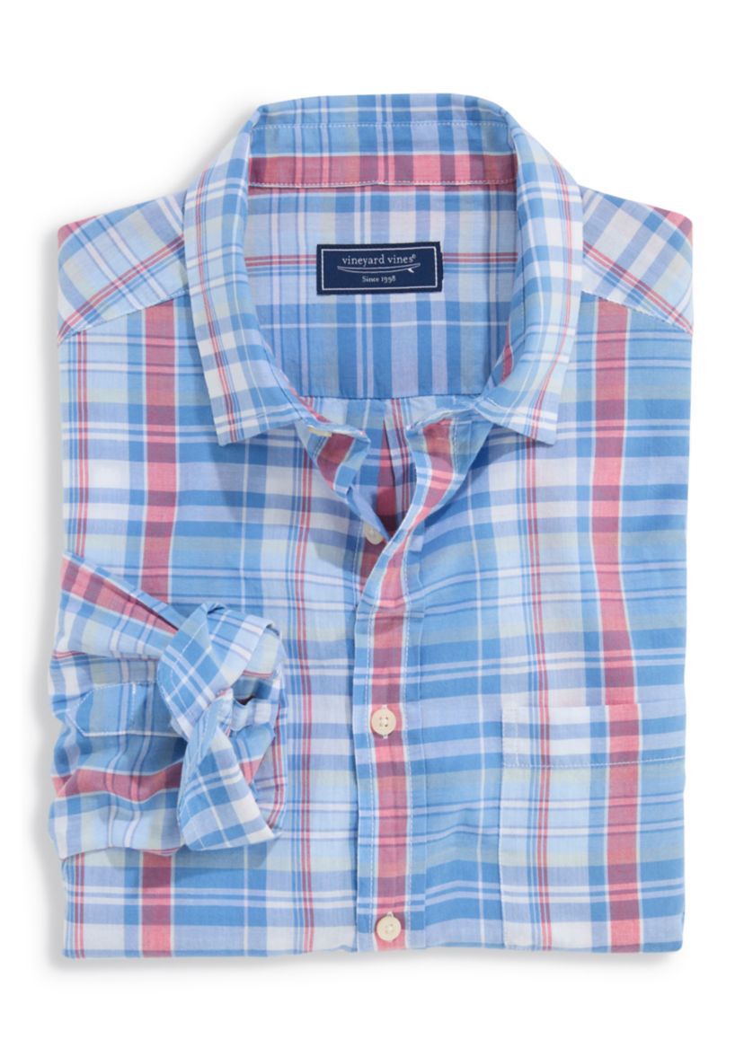 Mens Rockland Plaid Breezy Shirt