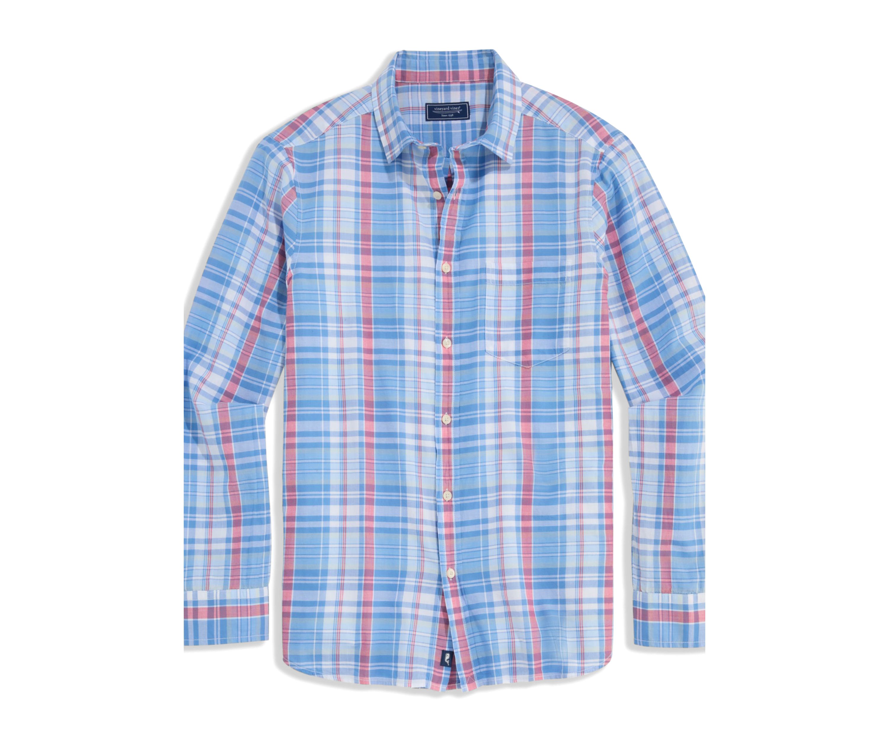 Mens Rockland Plaid Breezy Shirt