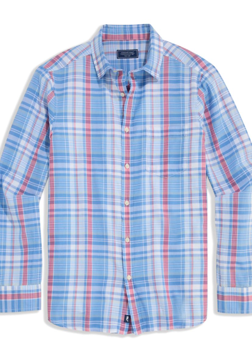 Mens Rockland Plaid Breezy Shirt