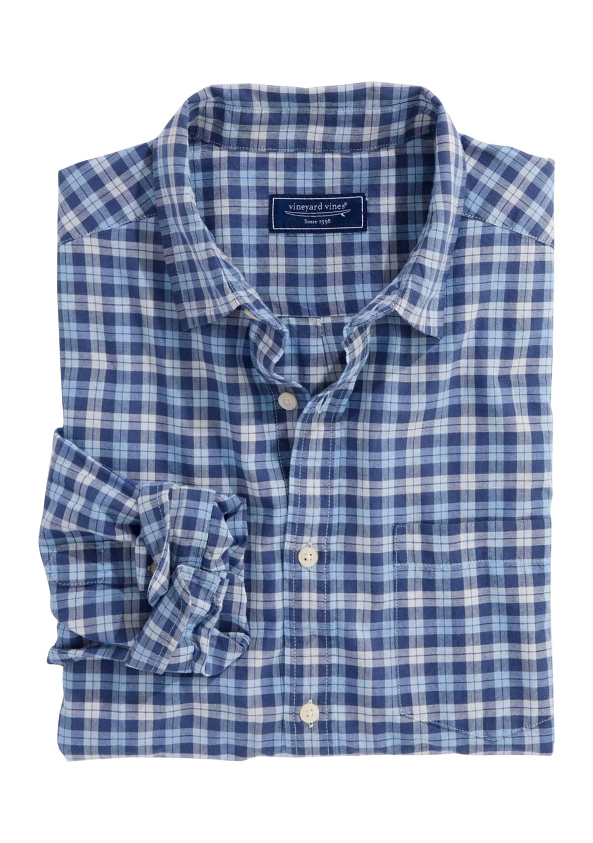 Mens Overlook Plaid Breezy Shirt