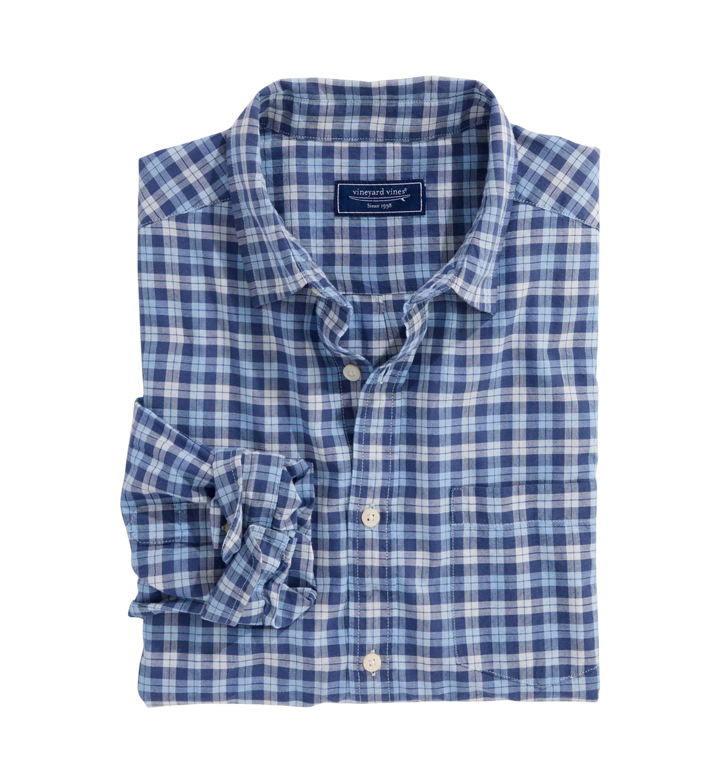 Mens Overlook Plaid Breezy Shirt