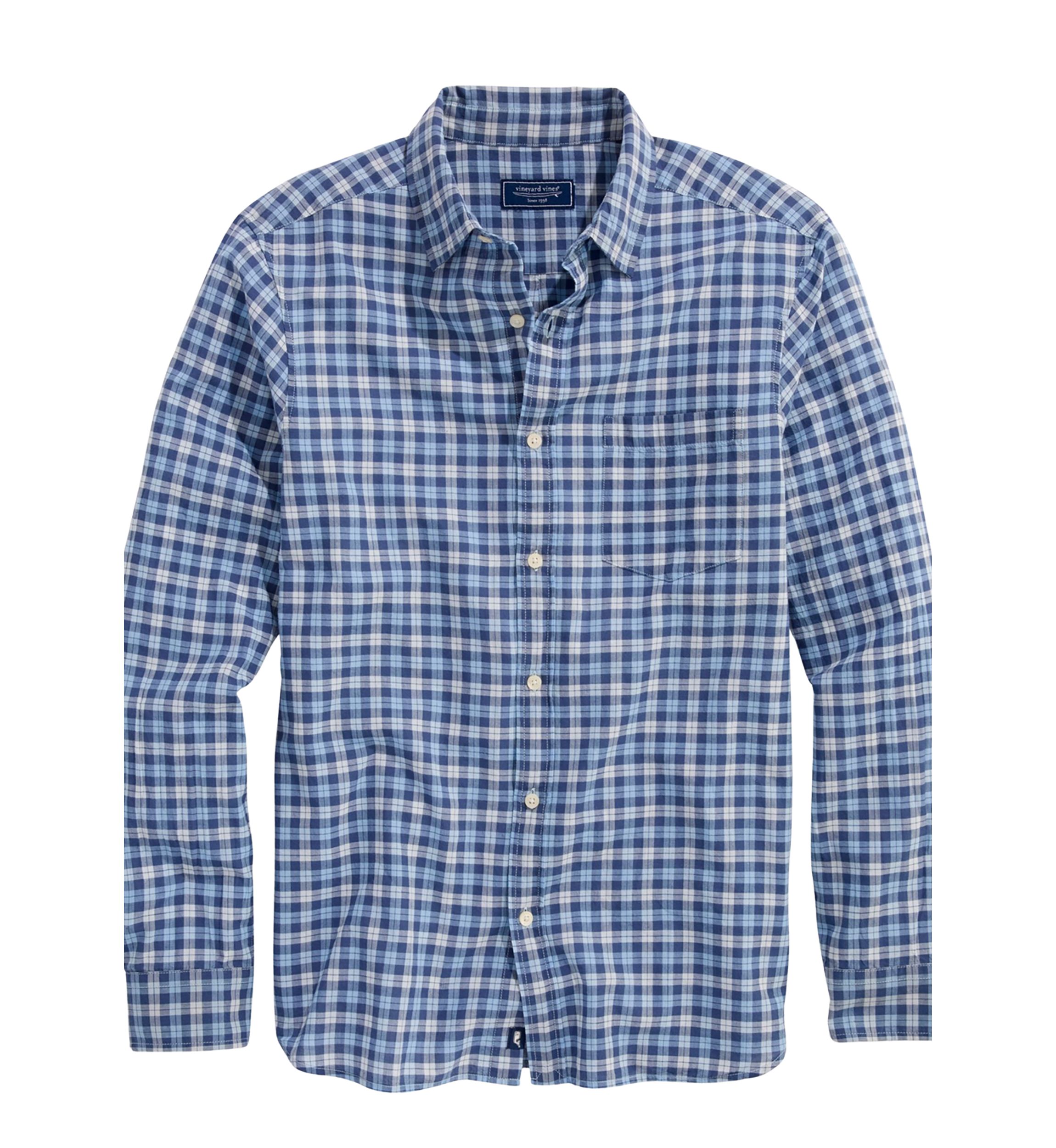 Mens Overlook Plaid Breezy Shirt