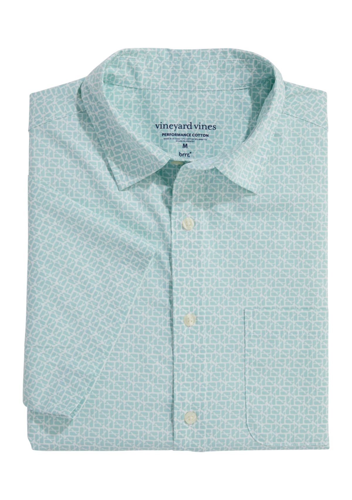 Mens Puzzle Whale Brrr Short Sleeve Shirt