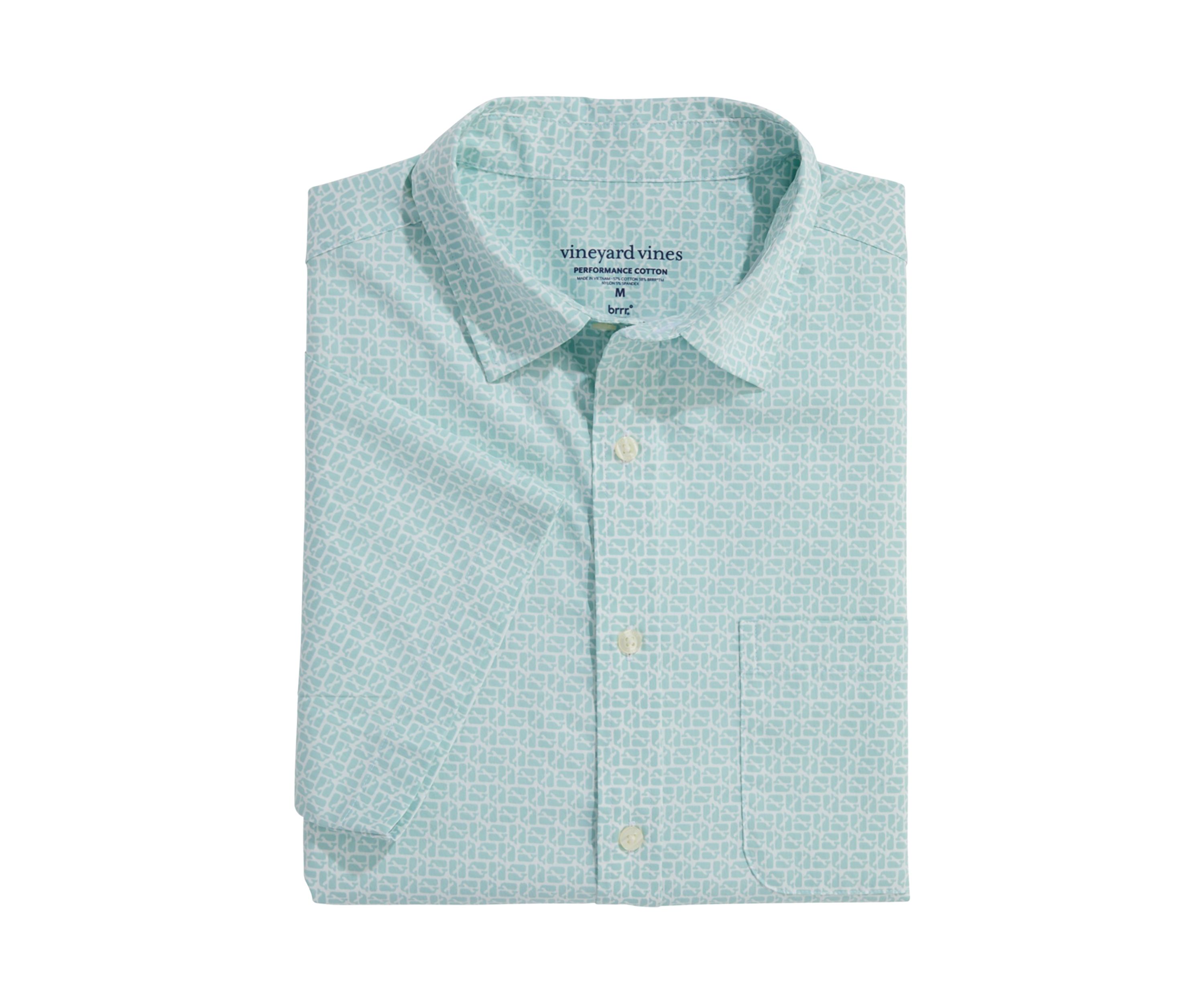 Mens Puzzle Whale Brrr Short Sleeve Shirt