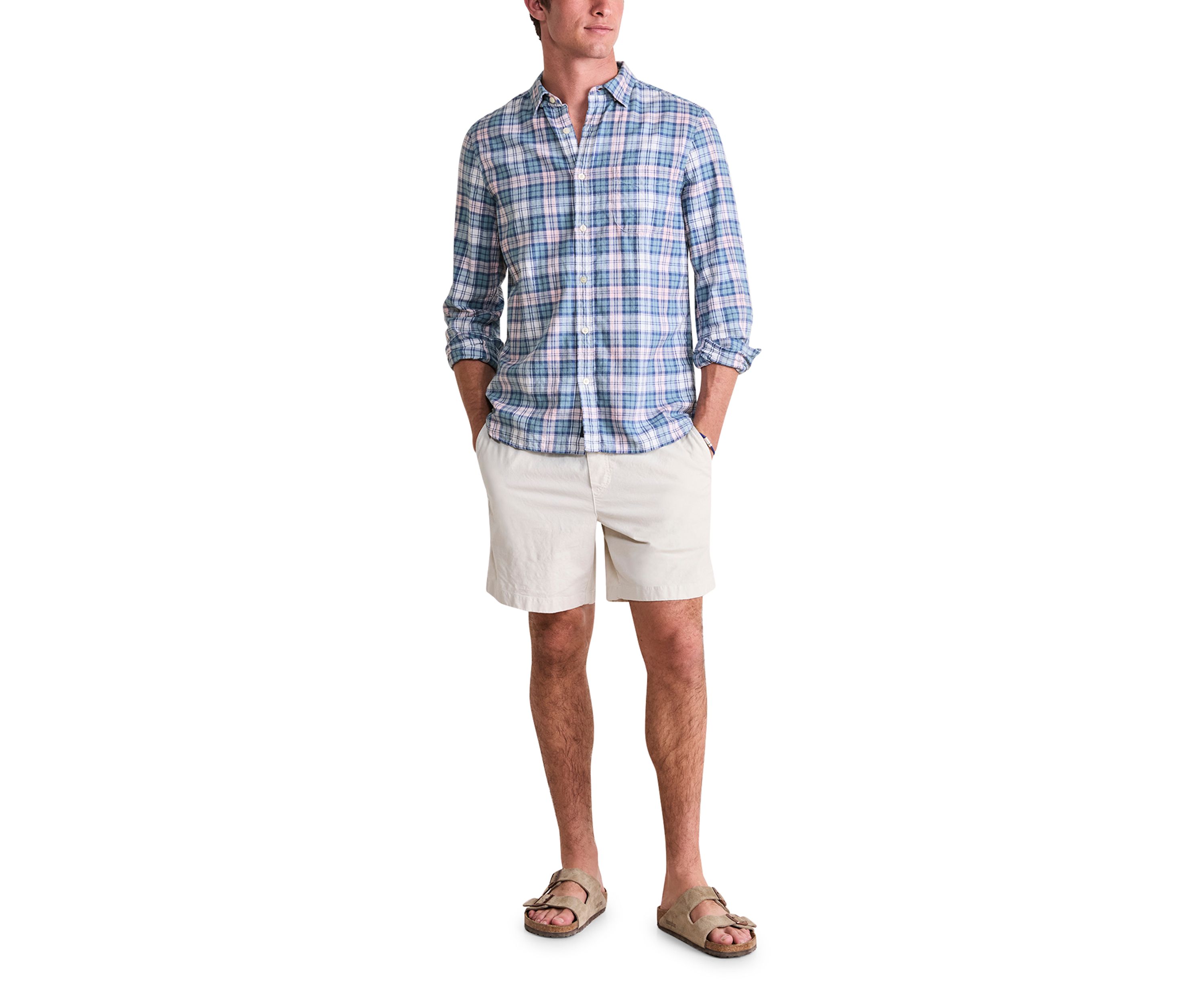 Nobadeer Plaid Island Cotton Shirt