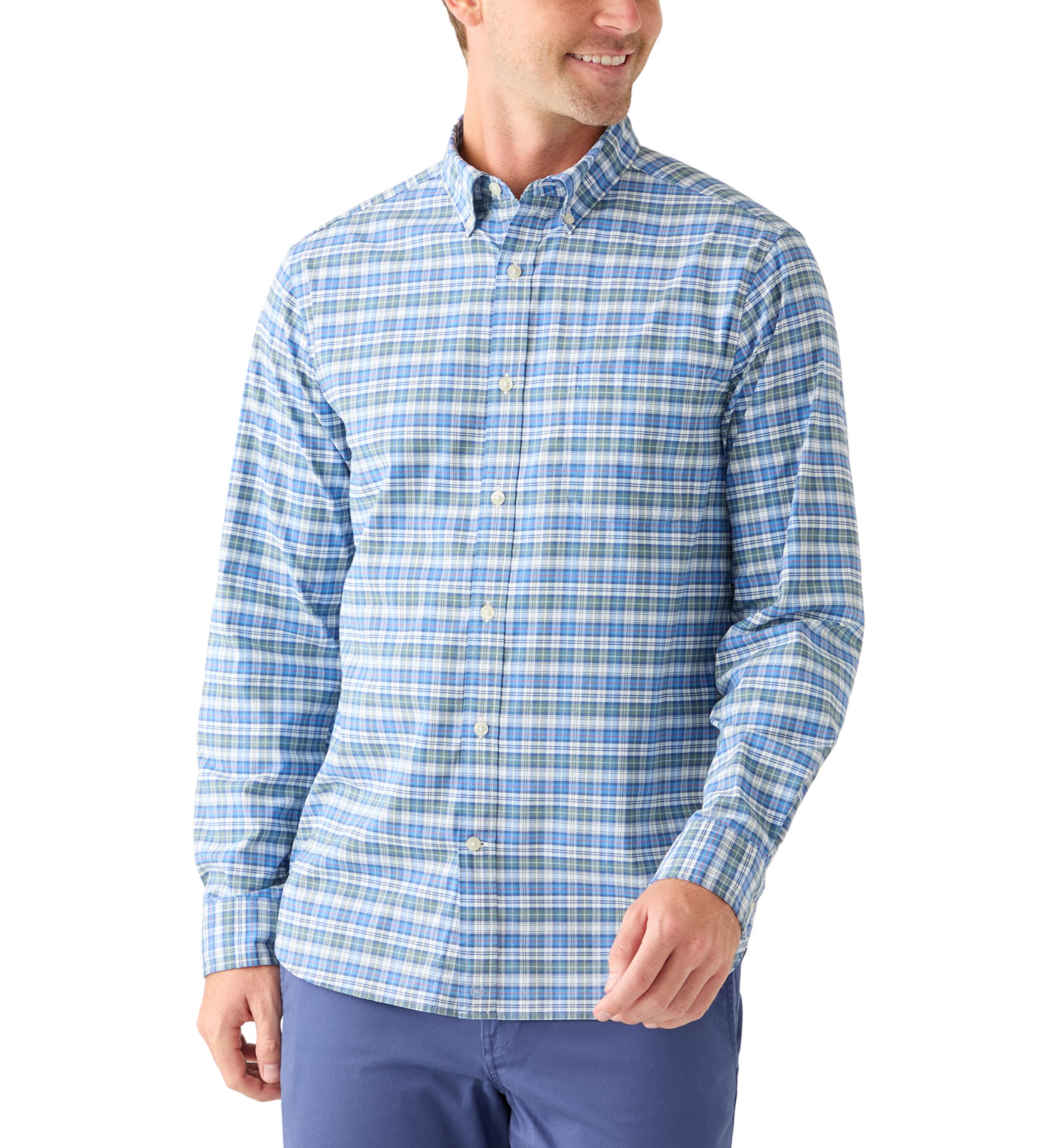 Faraway Plaid brrr° Button Down Shirt 
