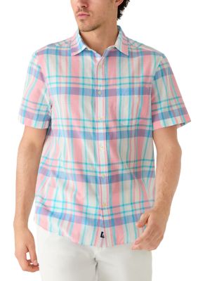 Vineyard Vines Men's Daiquiri Plaid Short Sleeve Cotton Shirt