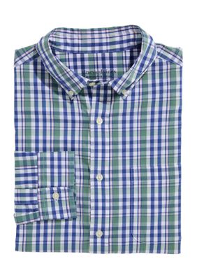 Vineyard Vines Men's Audubon Plaid Cotton Button Down Shirt, Large