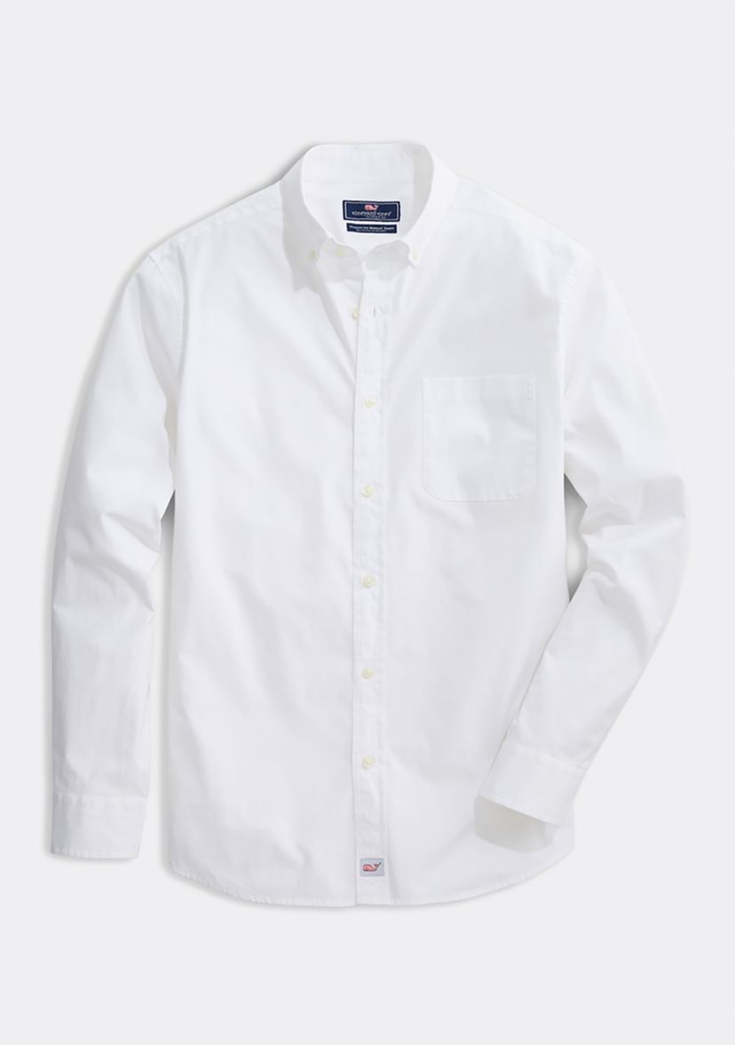 Mens Classic Fit Solid Stretch Cotton Shirt 