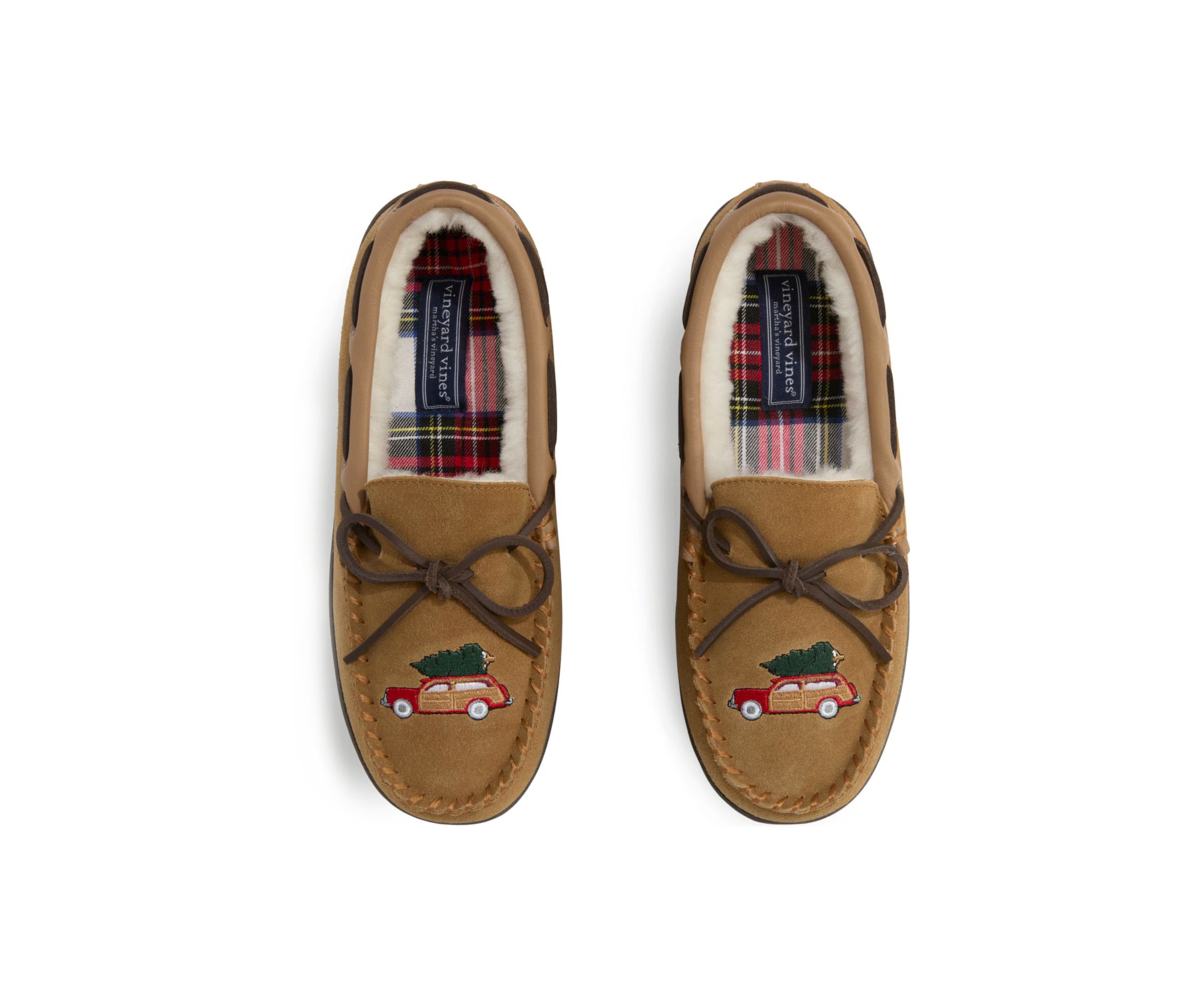 Embroidered Icon Moccasin Slippers 