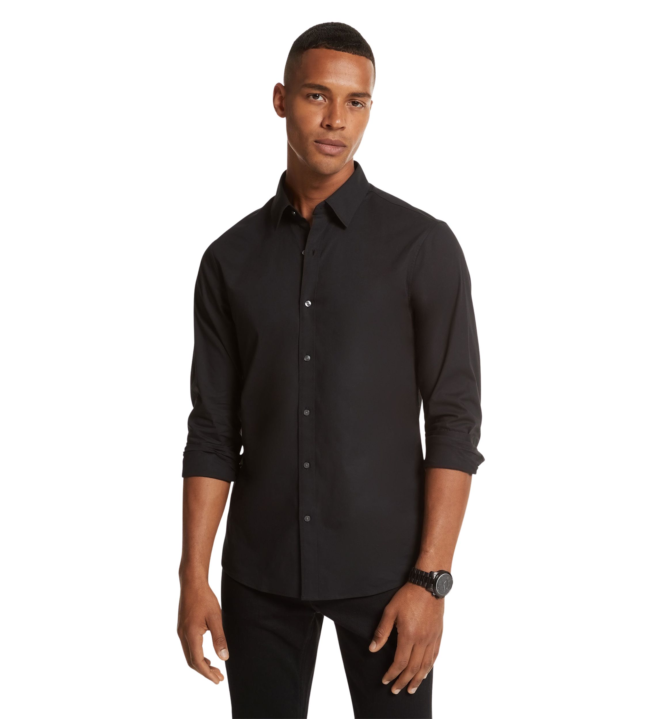 Mens Classic Cotton Button Down Shirt