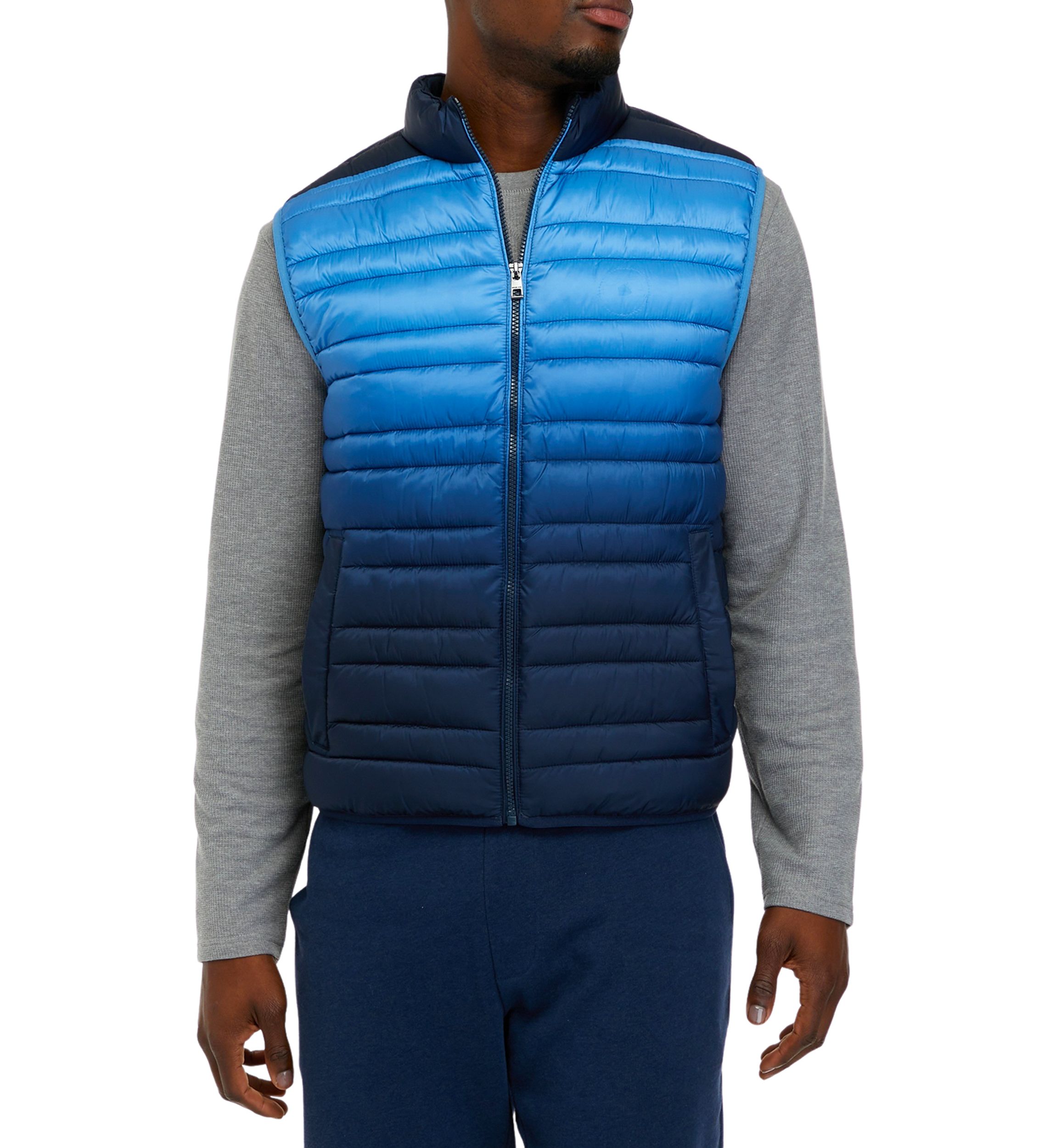 Lightweight Ombre Quilted Vest