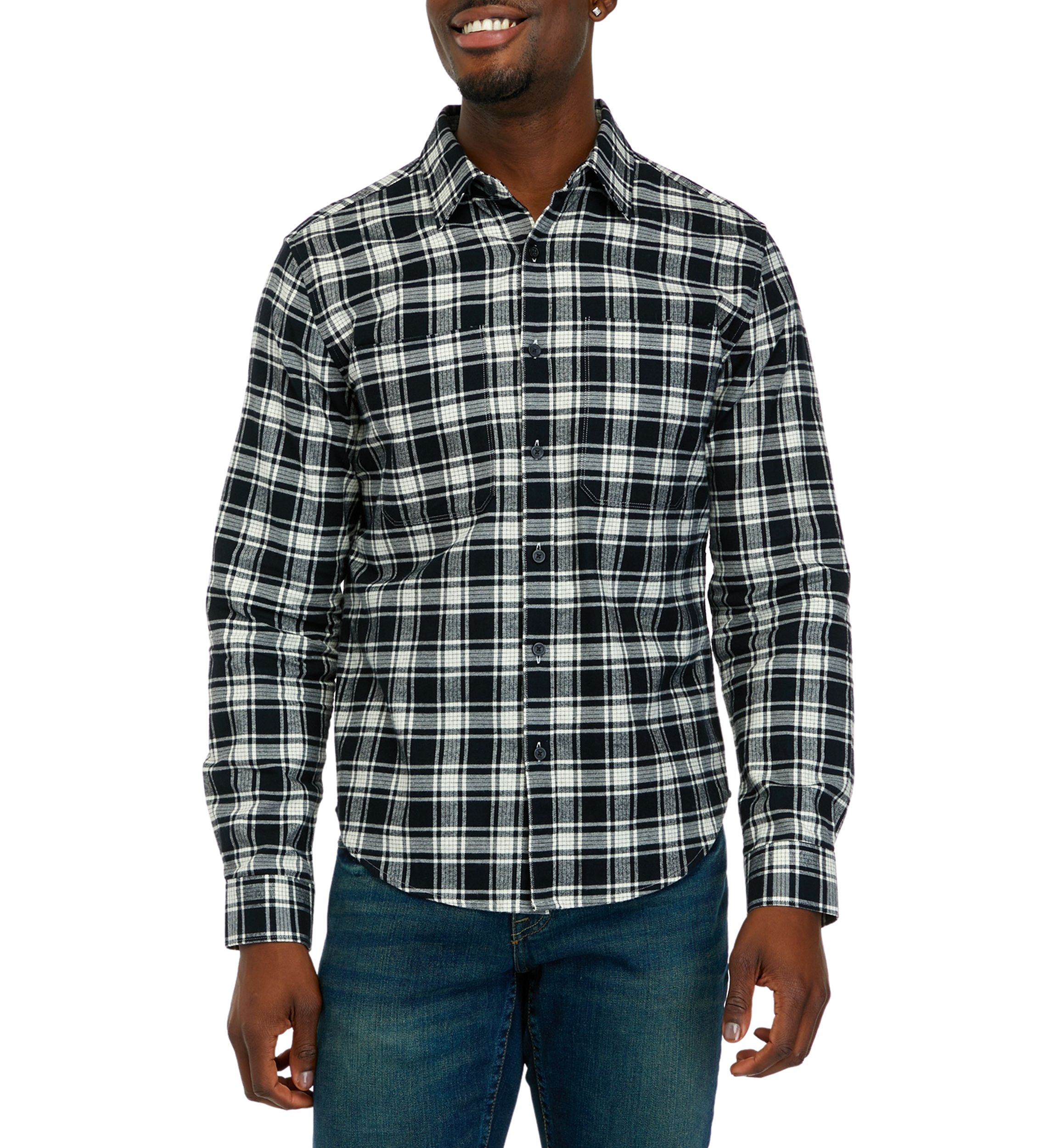 Long Sleeve Relaxed Flannel Shirt