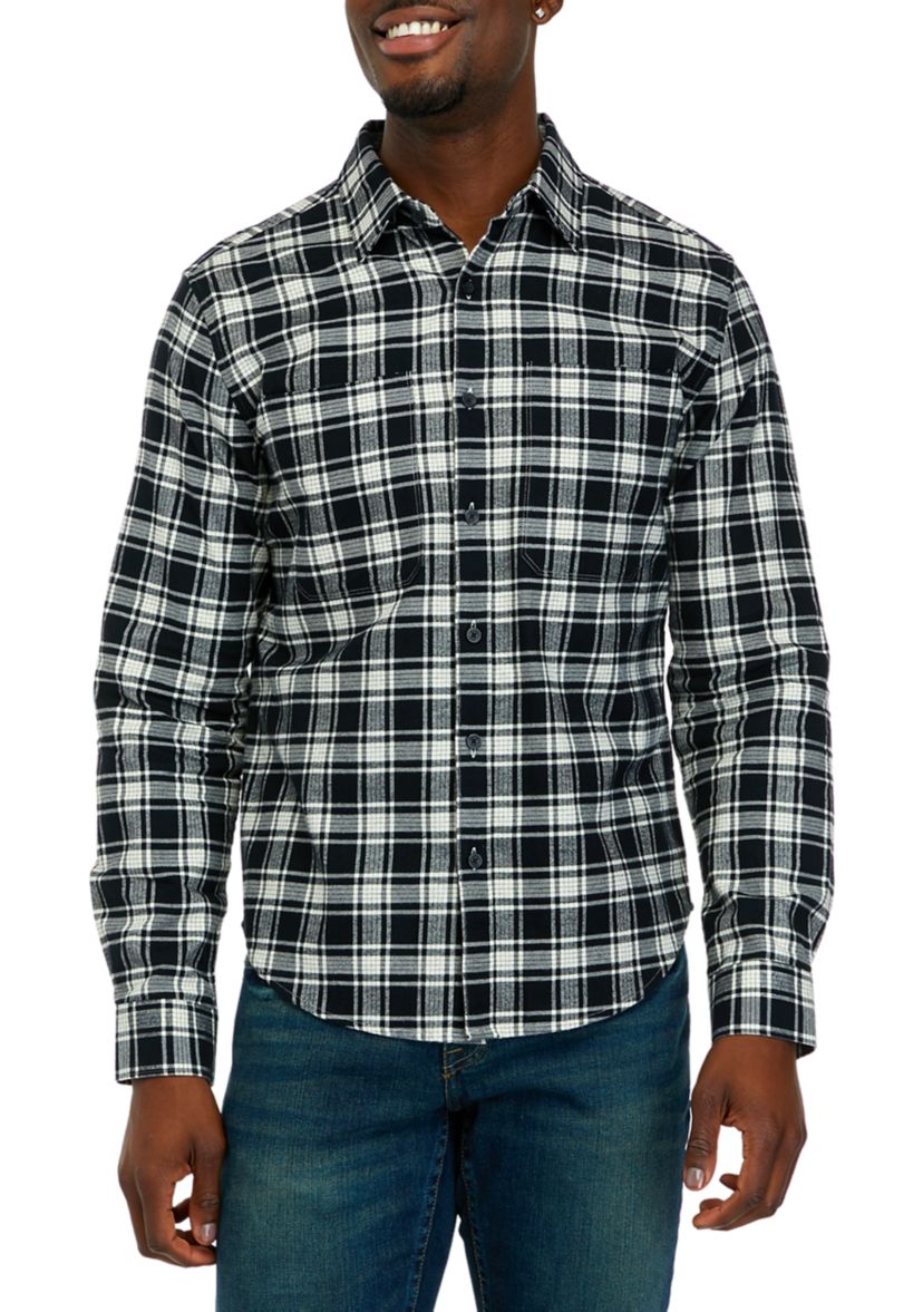 Long Sleeve Relaxed Flannel Shirt