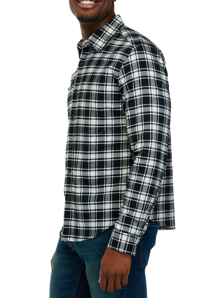 Long Sleeve Relaxed Flannel Shirt